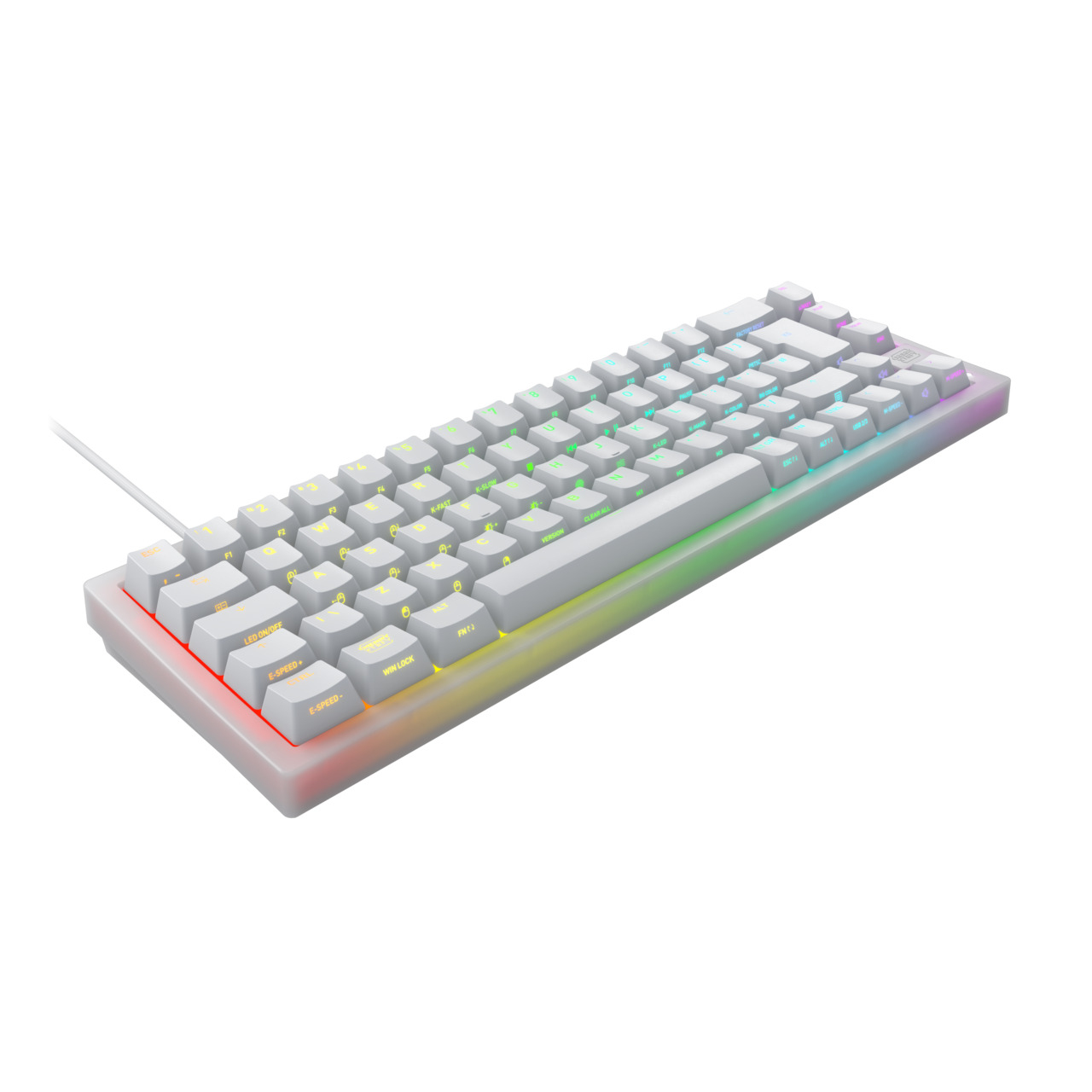 Cherry XTRFY K5V2 - Tastatur - 65% - compact - hintergrundbeleuchtet - USB - AZERTY - Französisch -
