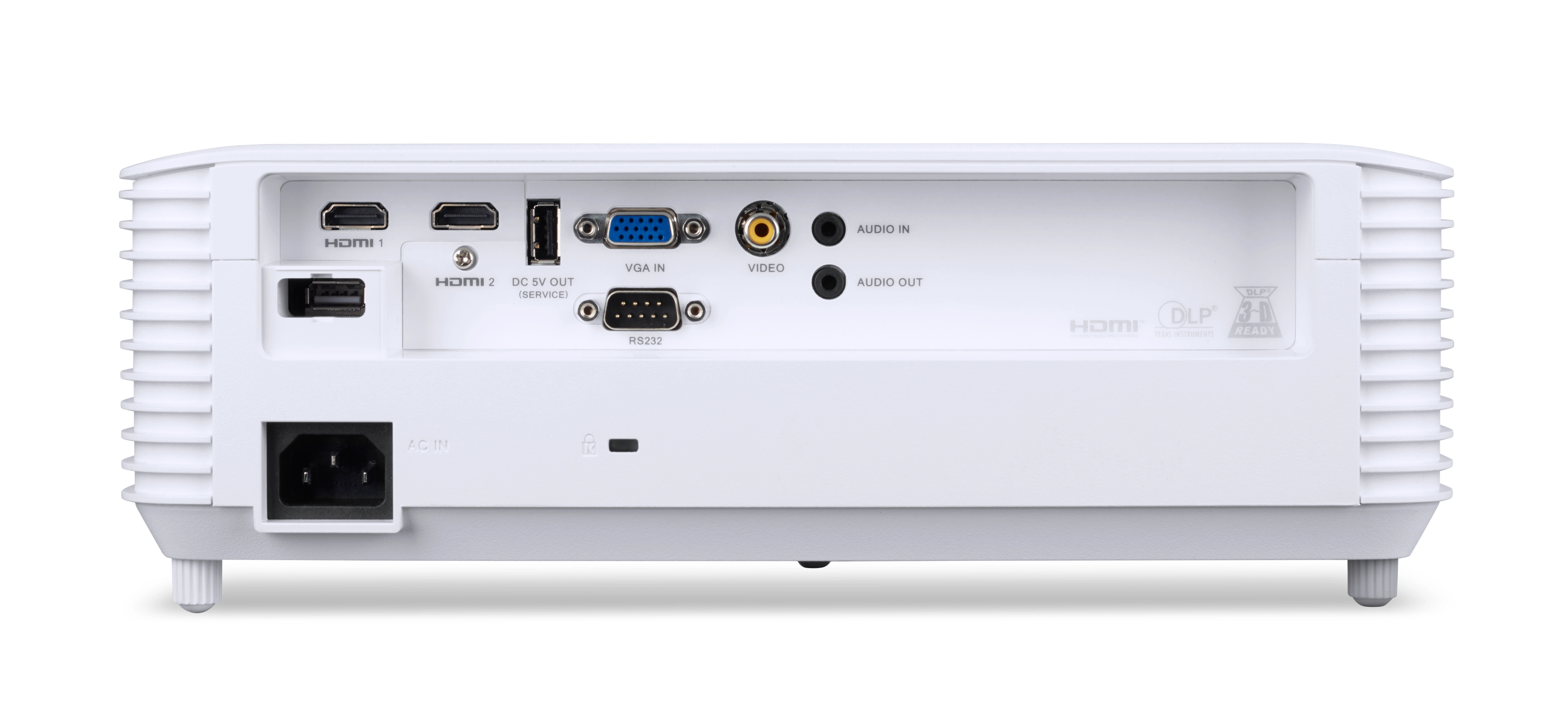 Acer P1258i - DLP-Projektor - tragbar - 3D - 4800 ANSI-Lumen - XGA (1024 x 768)
