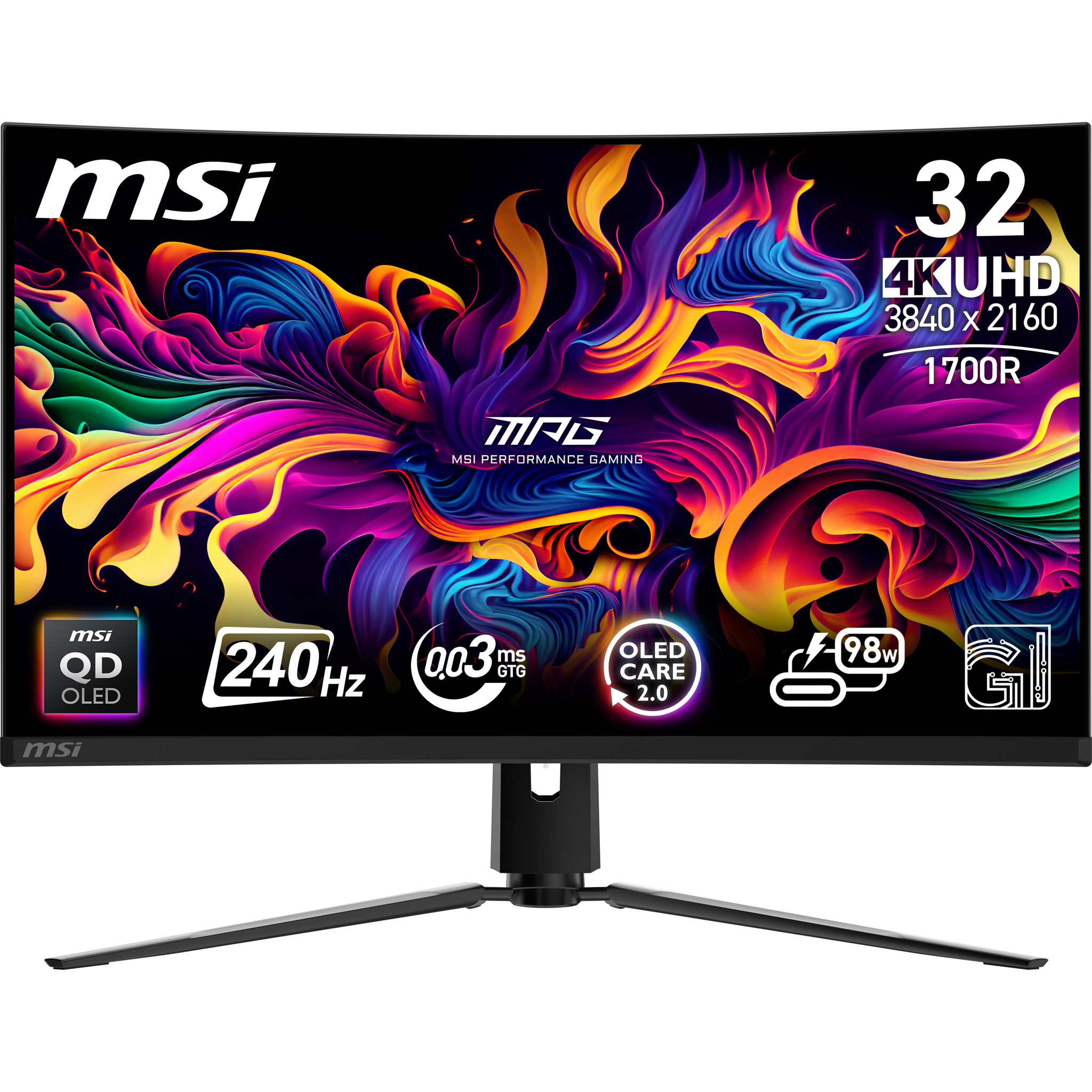MSI Mpg 321Curxde Qd-Oled - Flachbildschirm (TFT/LCD) - 80 cm