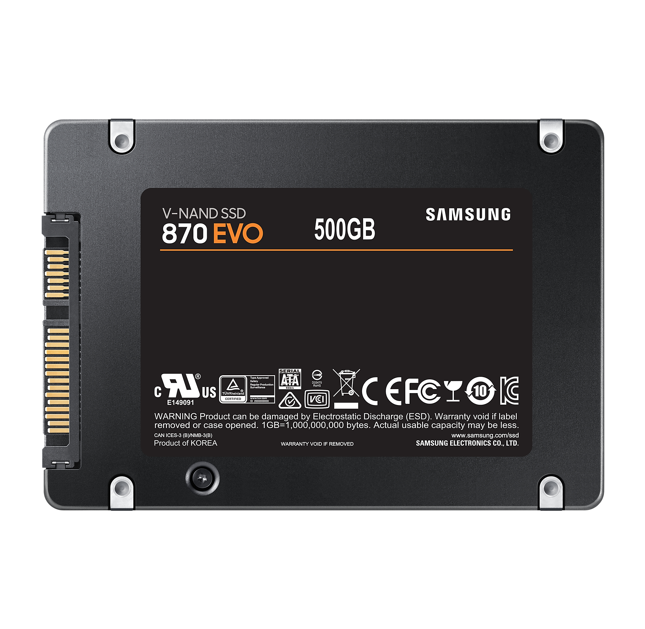 Samsung SSD 870 EVO 500GB, 2.5" / SATA 6Gb/s