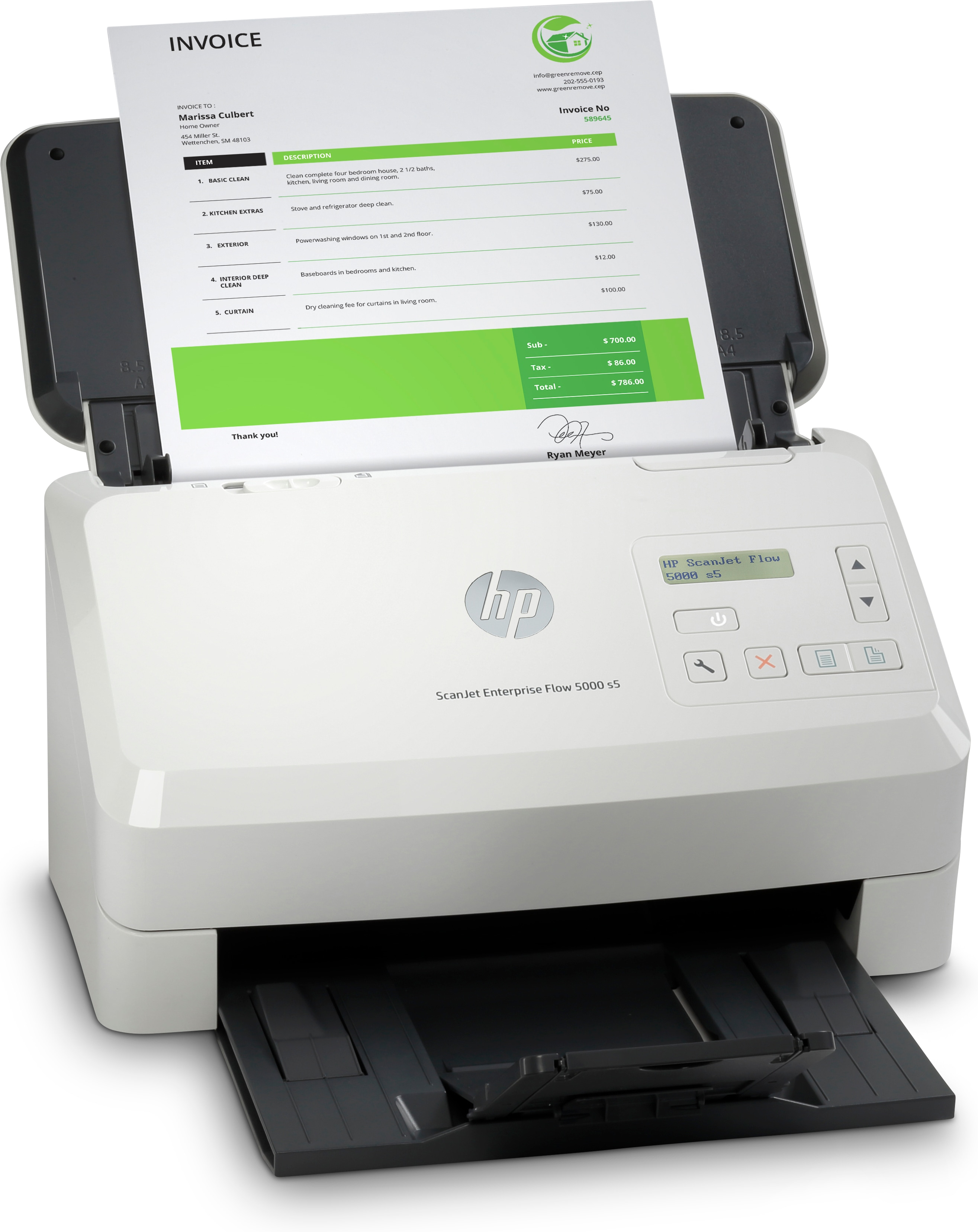 HP ScanJet Enterprise Flow 5000 s5 - Dokumentenscanner - CMOS / CIS - Duplex - 216 x 3100 mm - 600 d