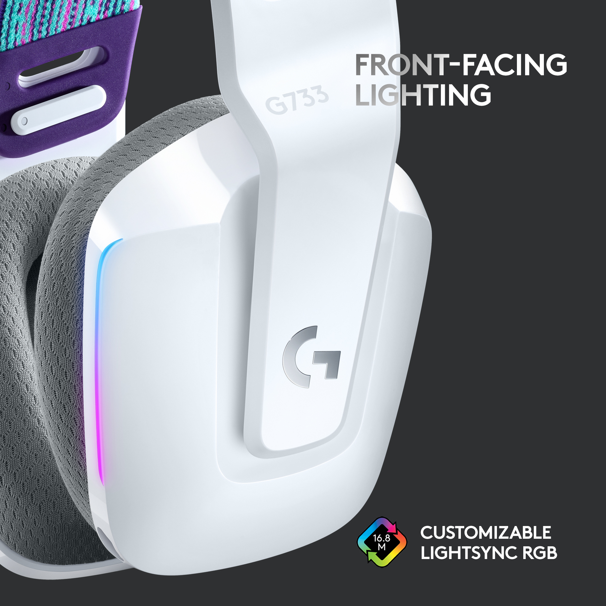Logitech G 981-000883, Kabellos, Gaming, 20 - 20000 Hz, 278 g, Kopfhörer, Weiß