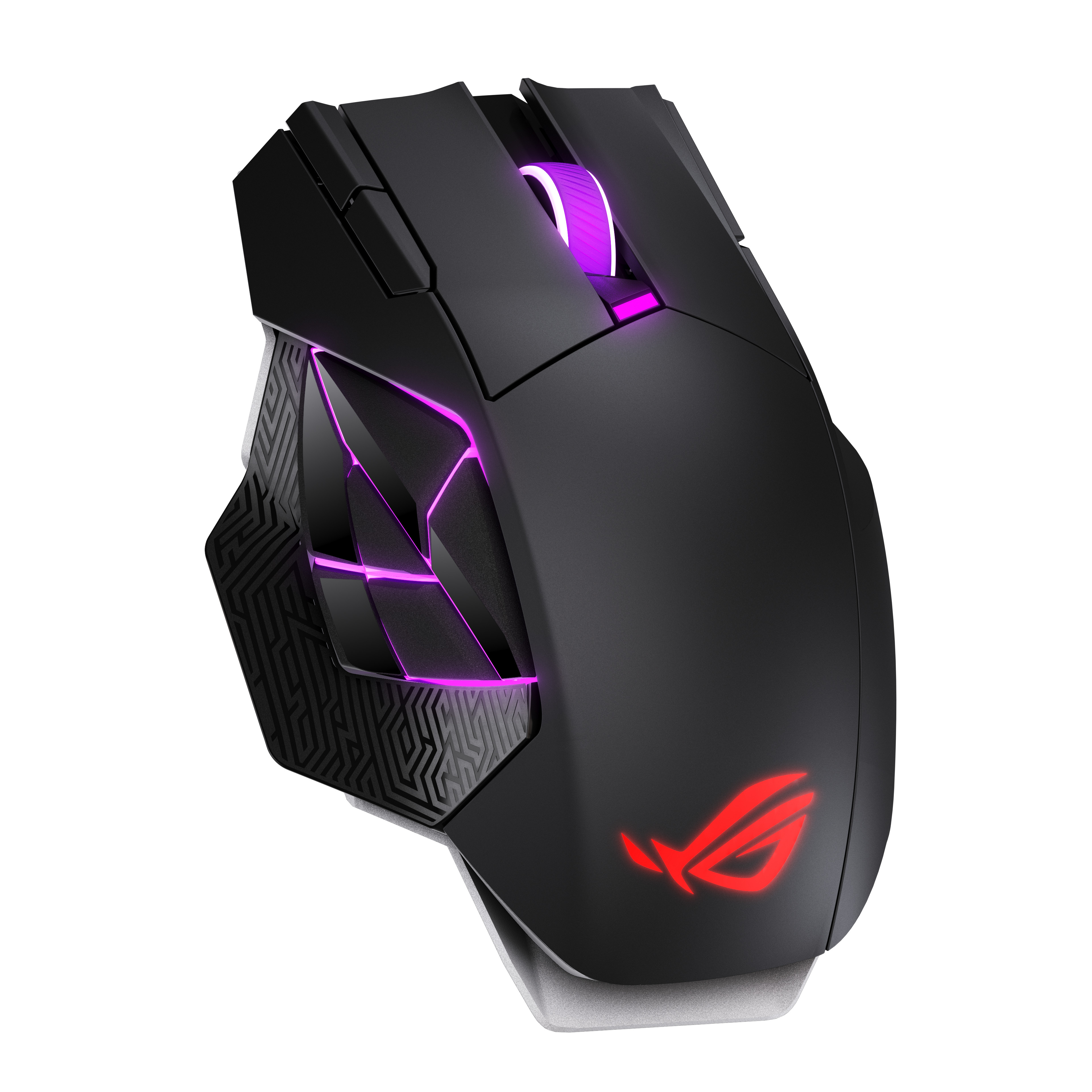 ASUS ROG Spatha X 65K, Rechts, Optisch, RF Wireless + Bluetooth + USB Type-A, 65000 DPI, Schwarz