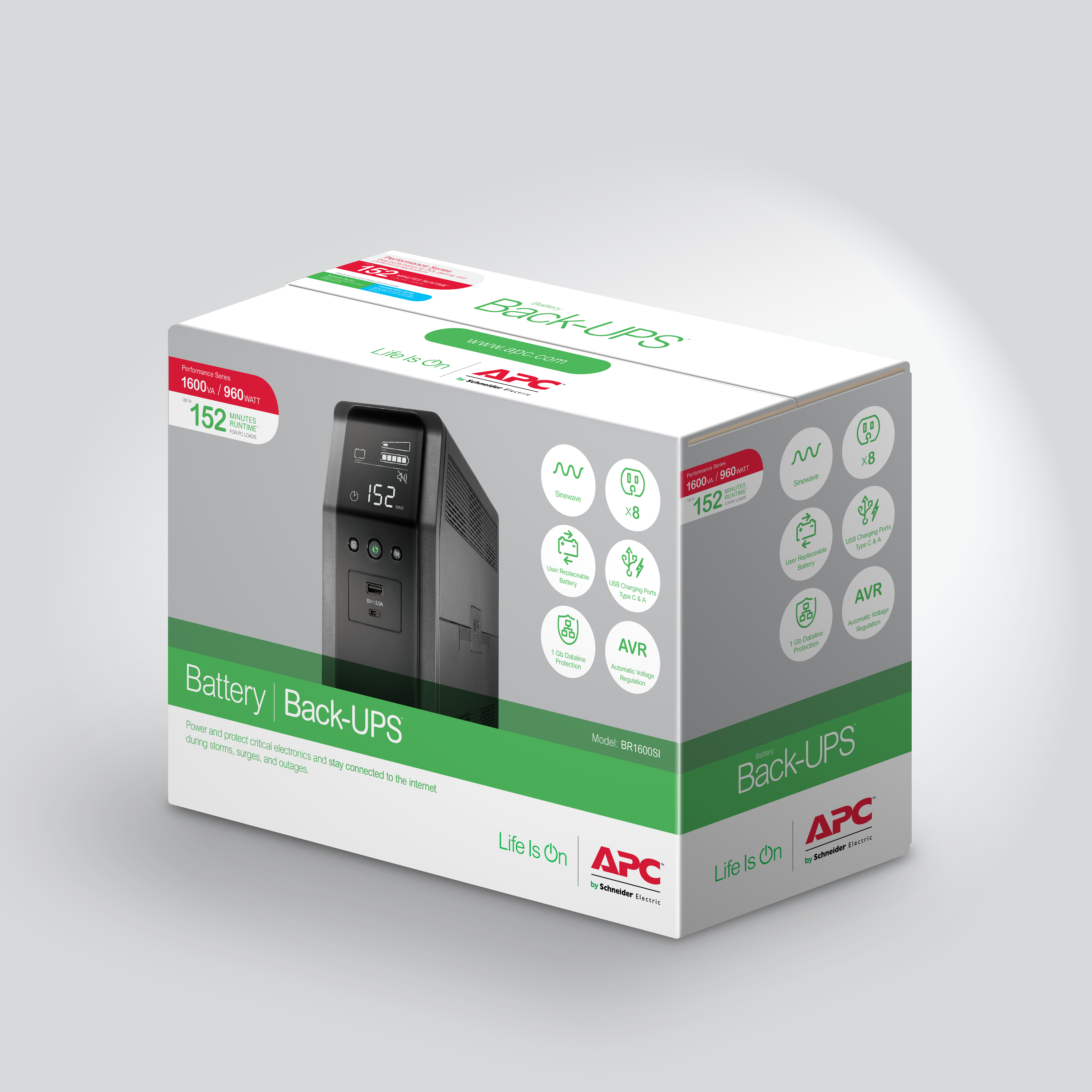 APC Back-UPS Pro BR1600SI - USV - Wechselstrom