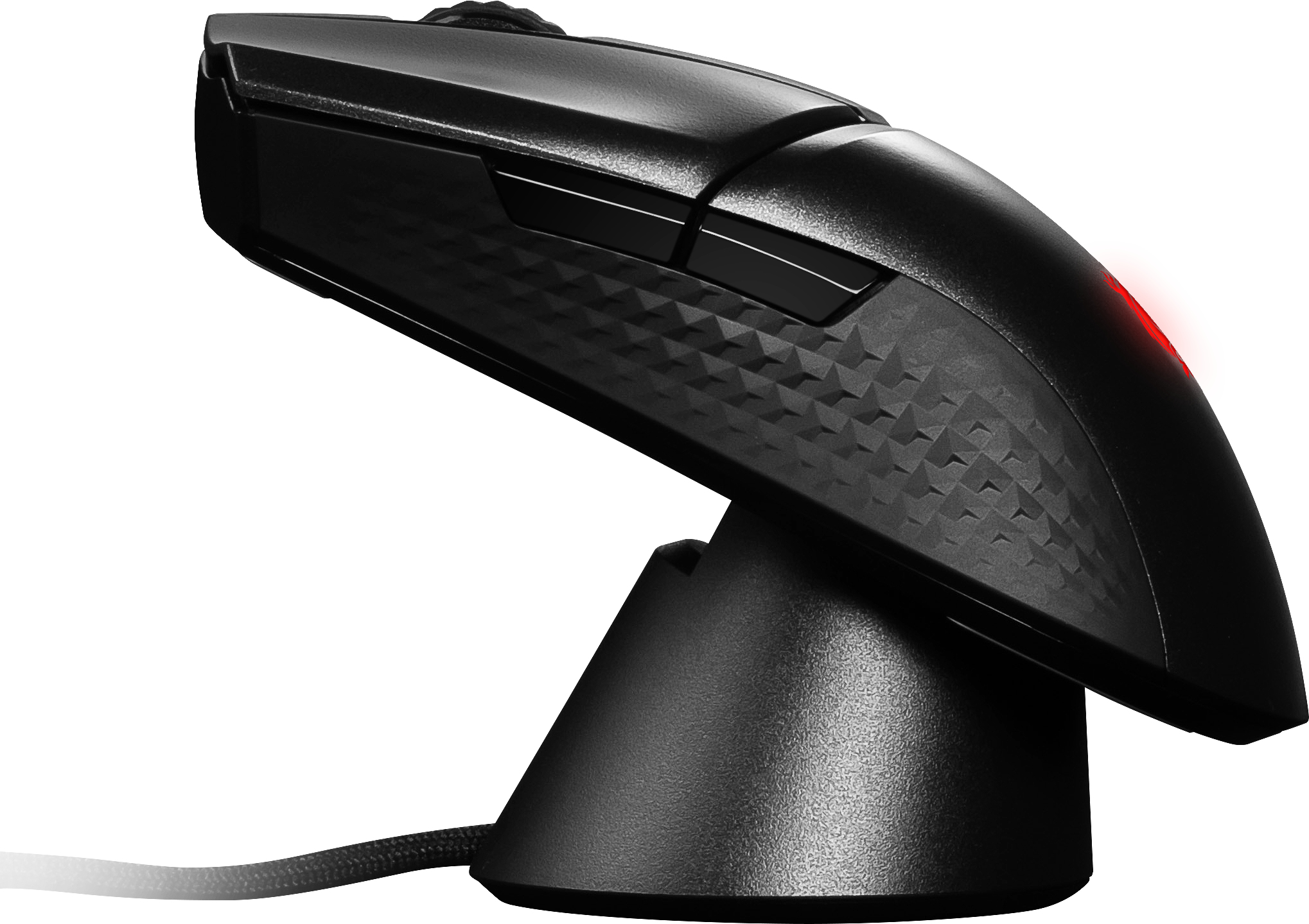 MSI Clutch GM31 - Maus - ergonomisch - optisch - 6 Tasten - kabellos - 2.4 GHz - kabelloser Empfänge