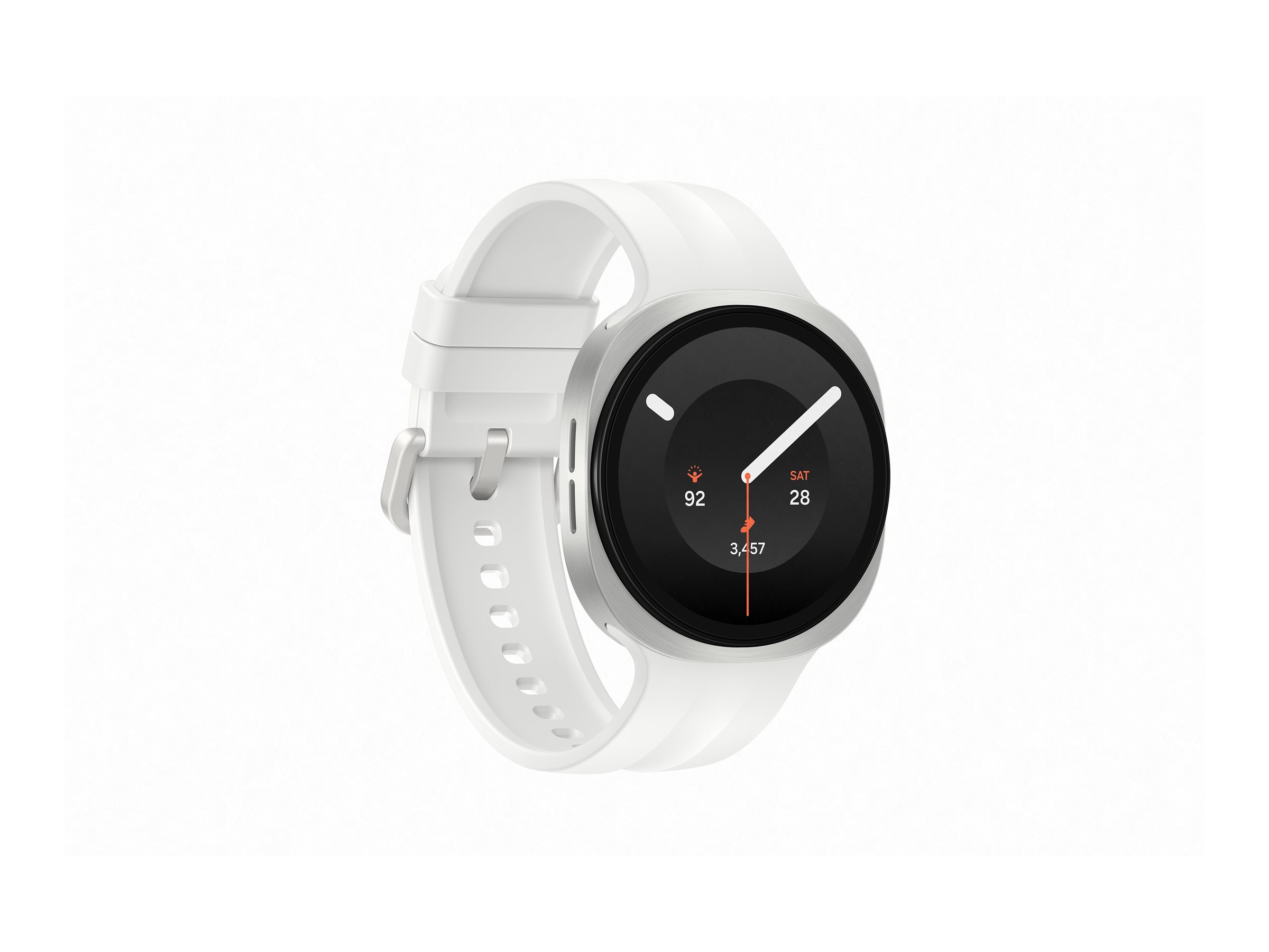 Samsung Galaxy Watch9 - 40 mm - Cream - intelligente Uhr mit Sportband - Cream - Bandgröße: S/M - An