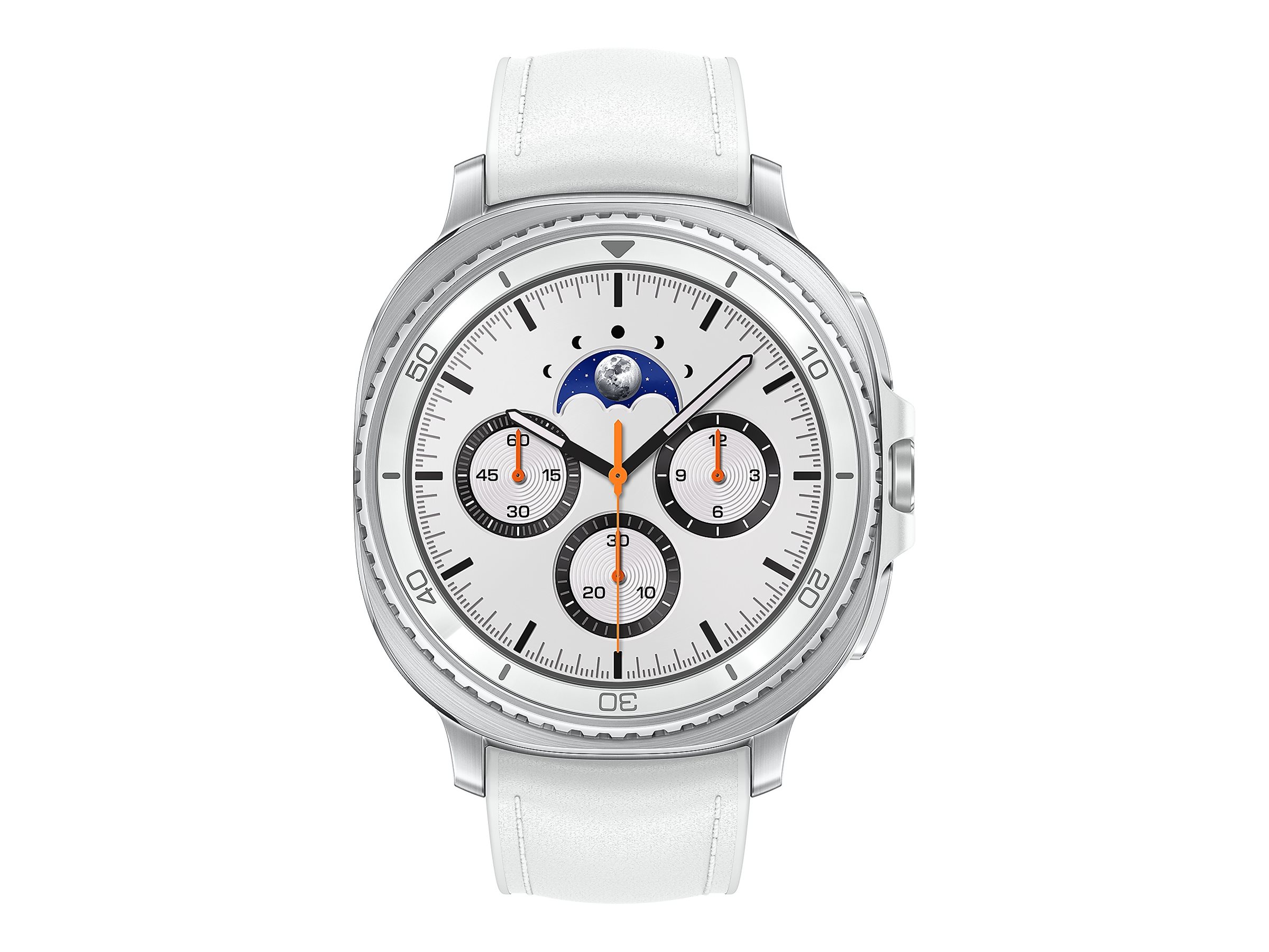 Samsung Galaxy Watch8 Classic - 46 mm - intelligente Uhr mit Hybridband - Hybrid-Eco-Leder - Bandgrö