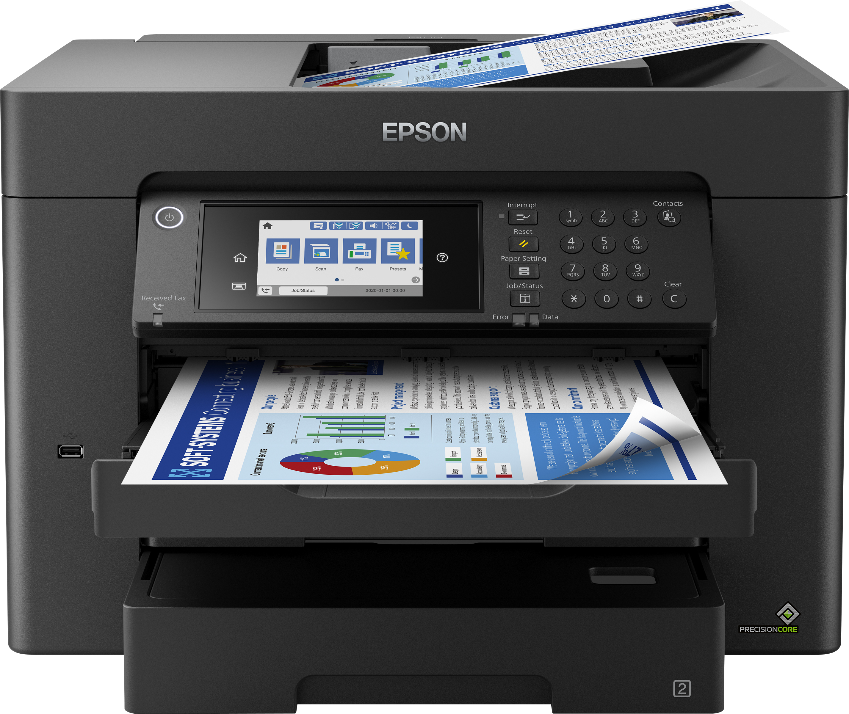 Epson WorkForce WF-7840DTWF - Multifunktionsdrucker - Farbe - Tintenstrahl - A3 (297 x 420 mm)