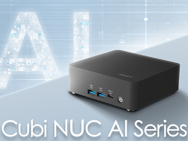 MSI Cubi NUC AI 1UMG-072XAT, Core Ultra 5 125H, 16GB, 512GB, ohne Windows