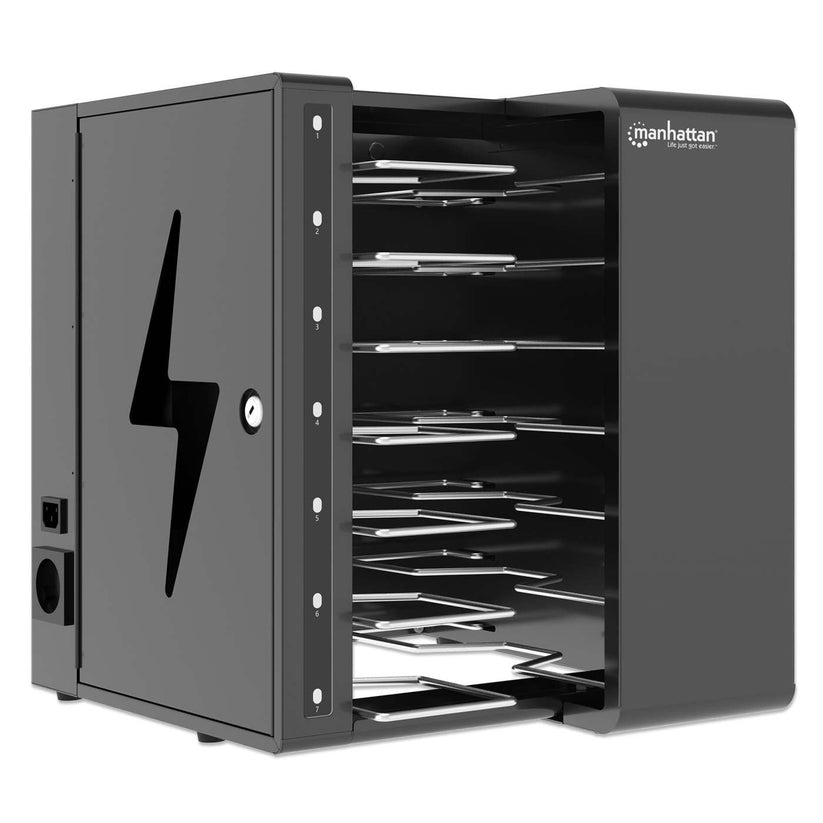 Manhattan Schrankeinheit (nur Laden) - für 7 tablets / notebooks - USB-C, 65 W per port - verriegelb