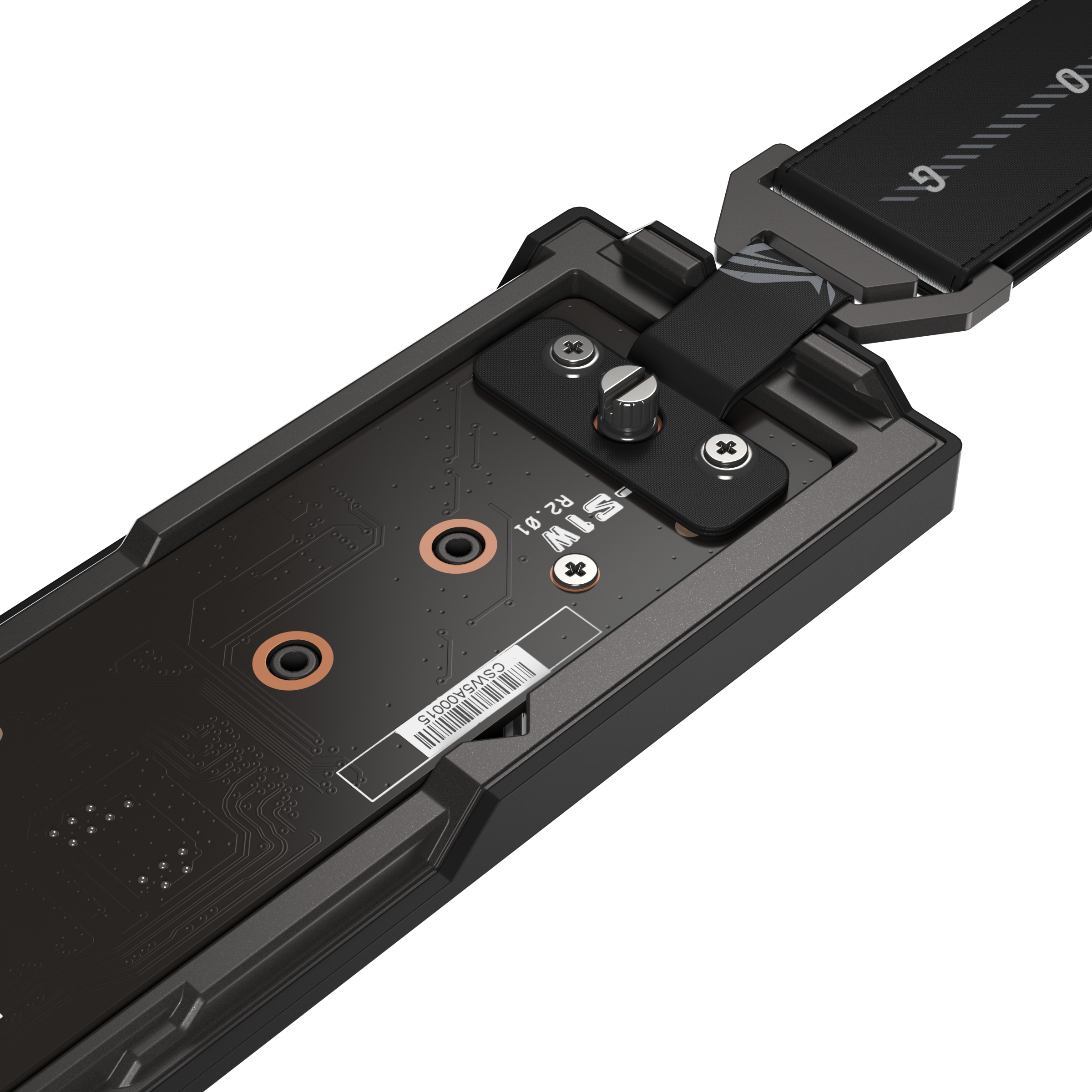 ASUS ROG Strix Aiolos, SSD-Gehäuse, M.2, PCI Express, SATA, 20 Gbit/s, USB Anschluss, Schwarz