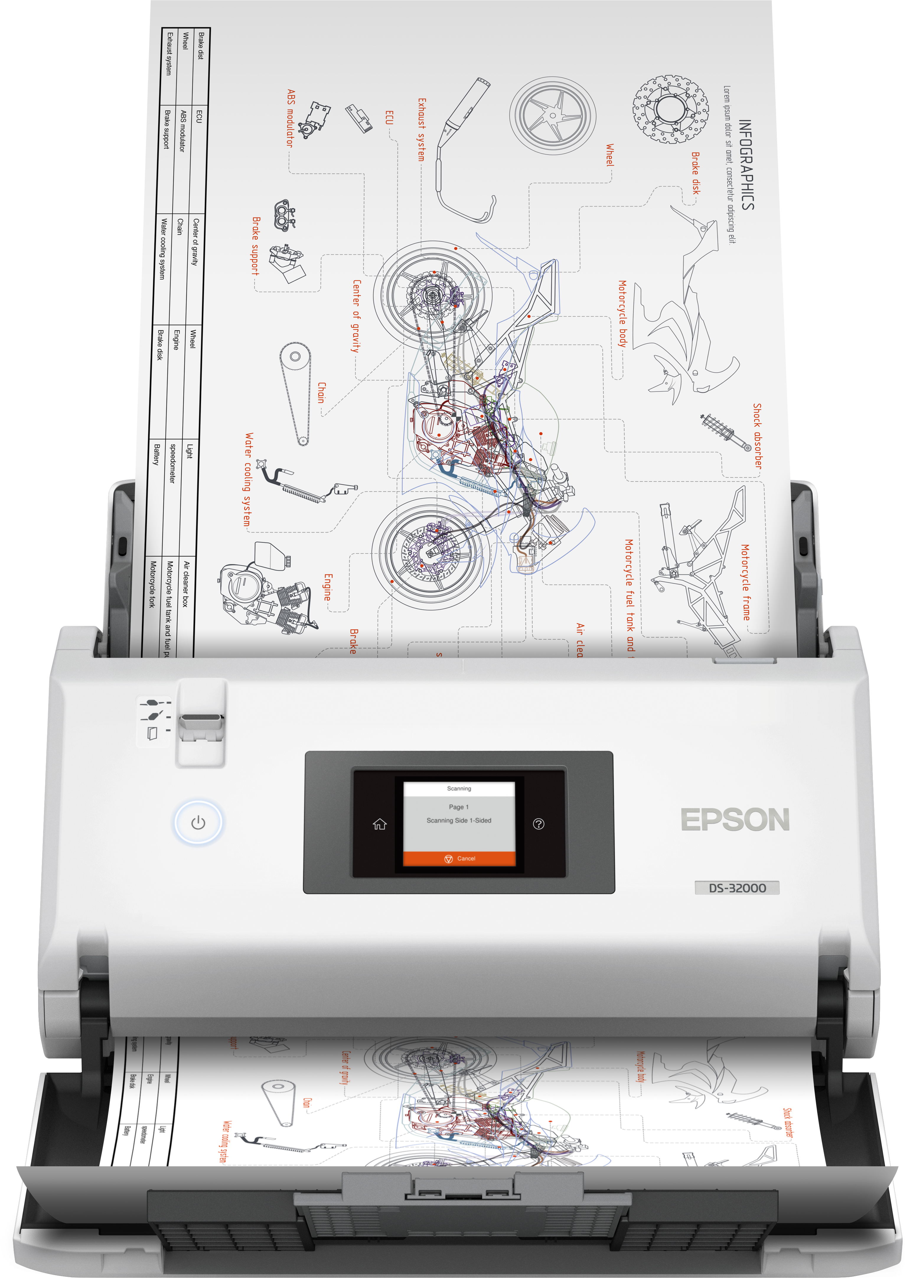Epson WorkForce DS-32000 - Dokumentenscanner - Kontaktbildsensor (CIS)