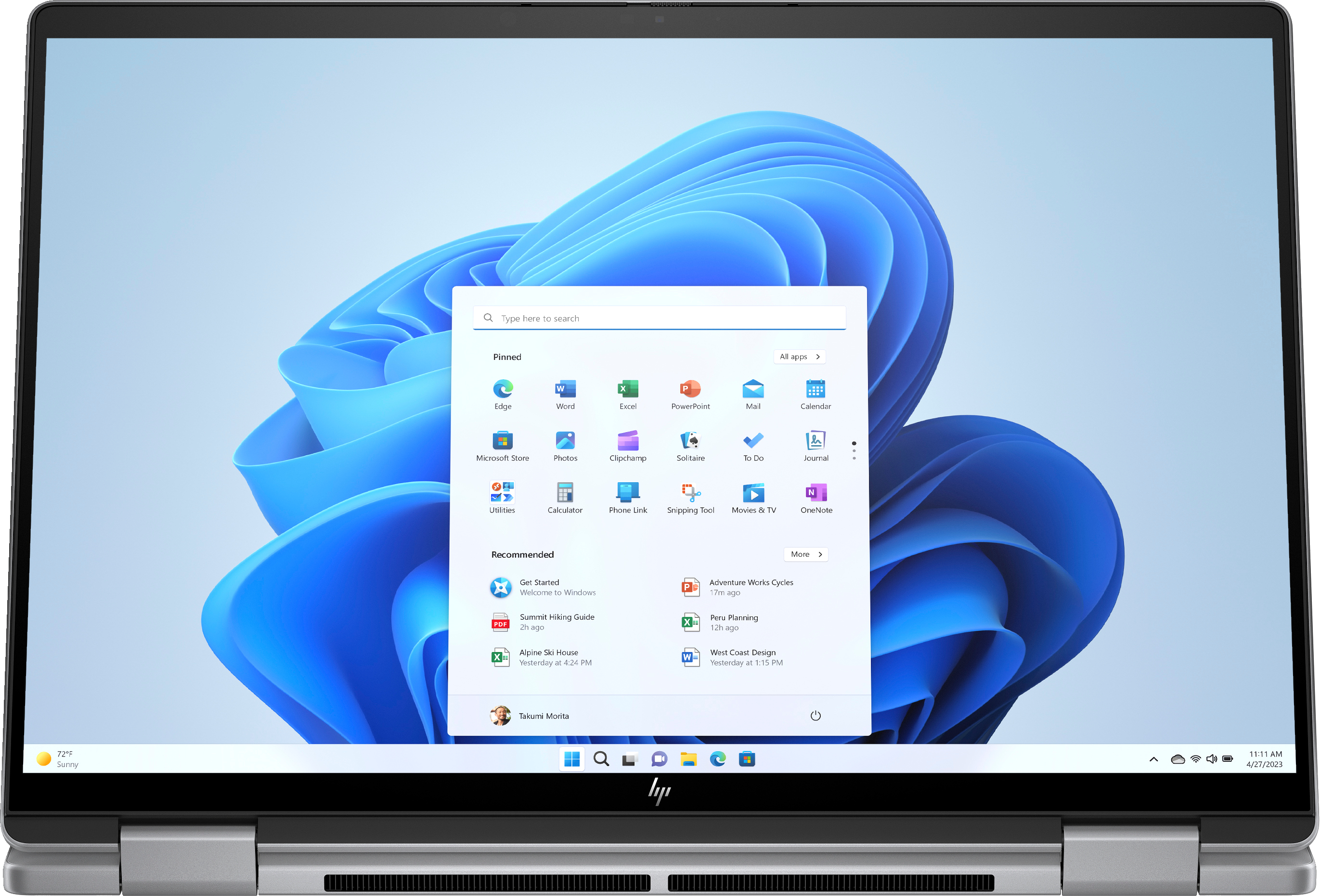 HP ENVY x360 14-fa0077ng, AMD Ryzen? 7, 3,3 GHz, 35,6 cm (14"), 2880 x 1800 Pixel, 16 GB, 1 TB