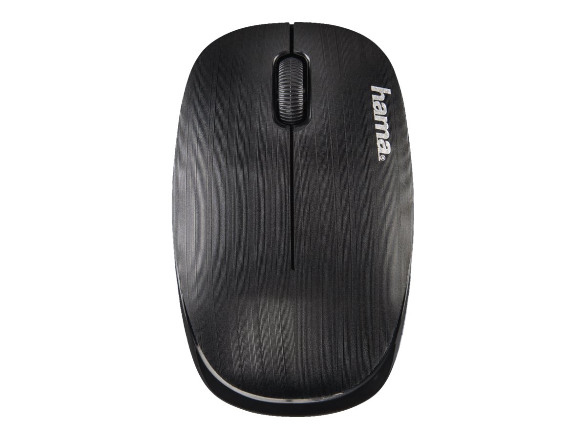 Hama MW-110 - Maus - rechts- und linkshändig - optisch - 3 Tasten - kabellos - 2.4 GHz - kabelloser