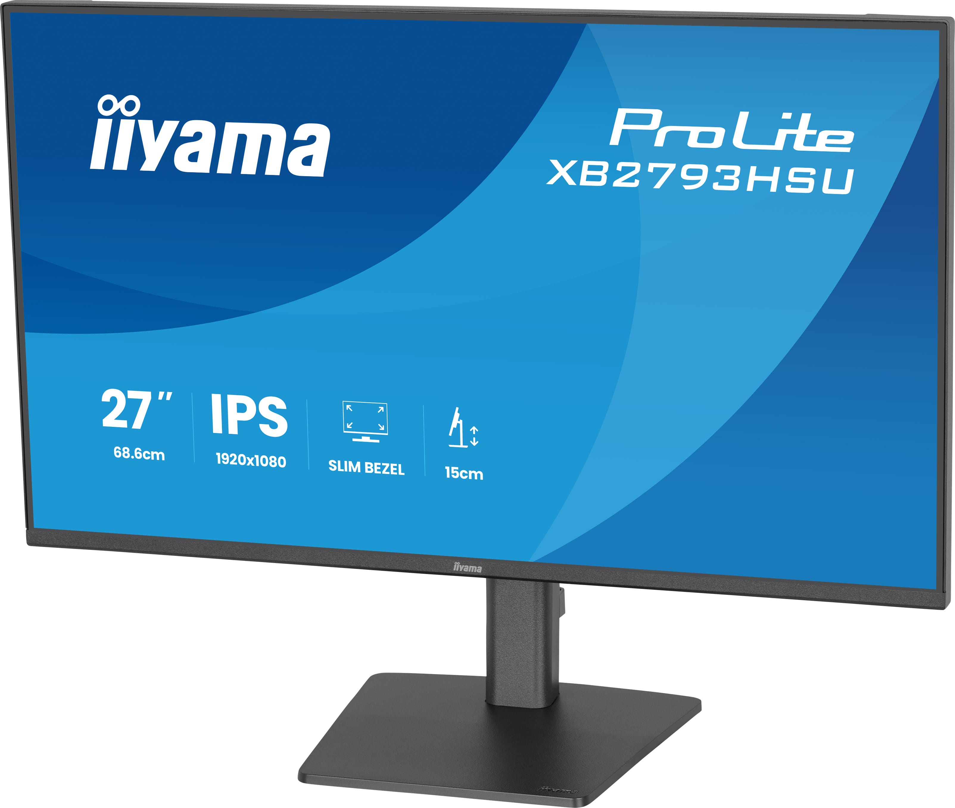iiyama ProLite XB2793HSU-B1 Monitor 68.6cm (27") Full HD, IPS, 1ms, HDMI, Displayport