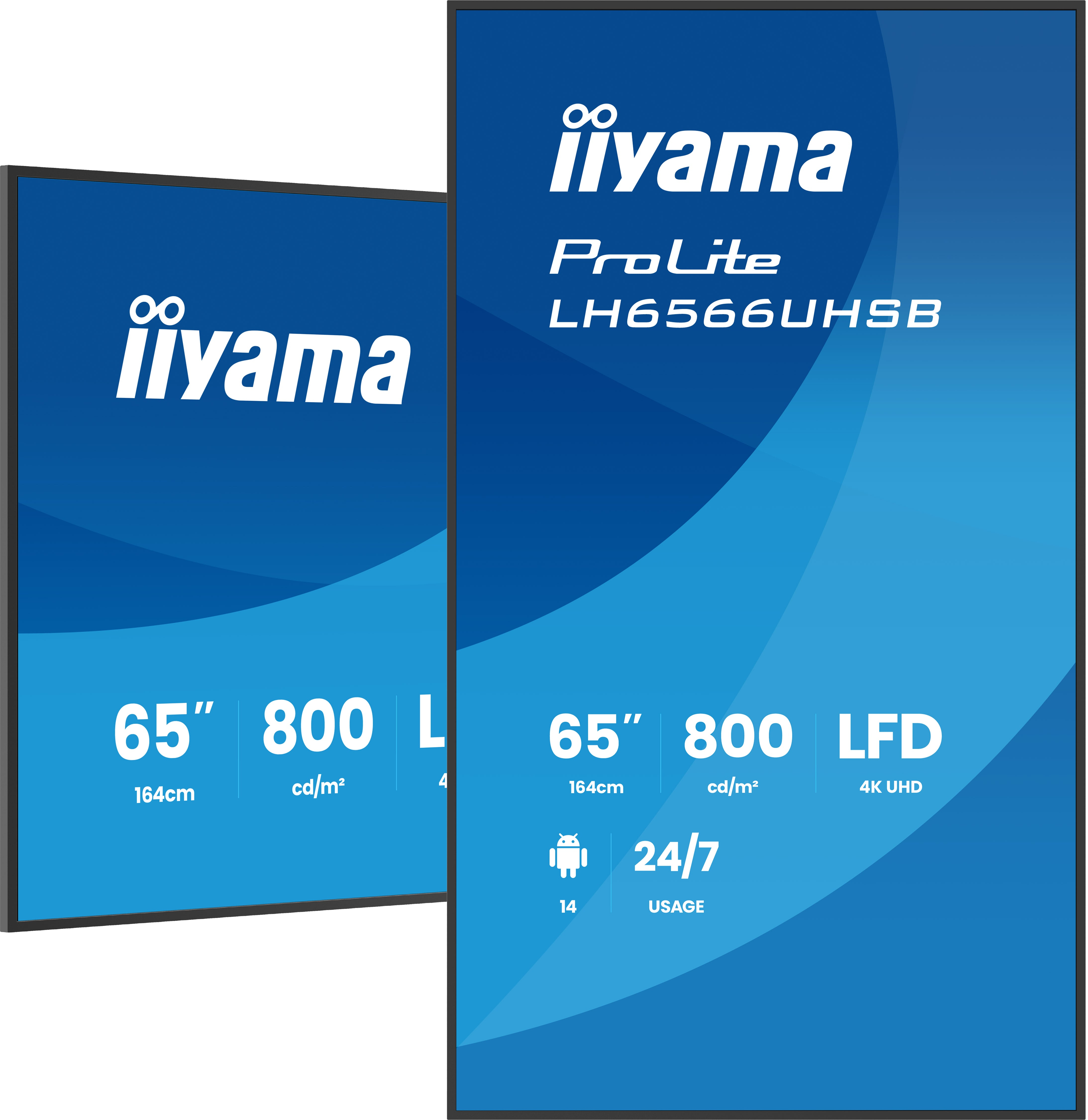 Iiyama ProLite LH6566UHSB-B1AG - 164 cm (64.5")