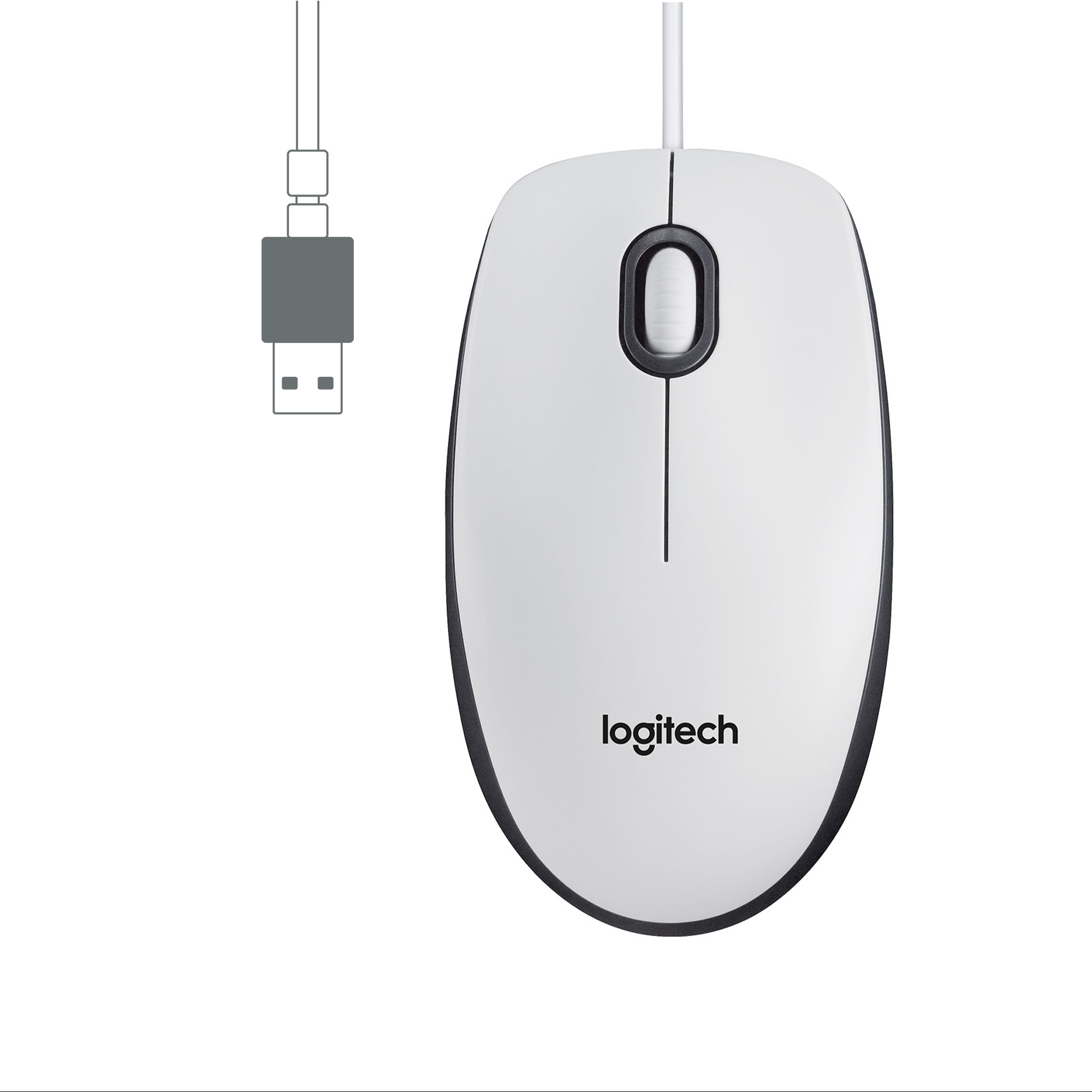 Logitech M100 - Maus - Vollformat - rechts- und