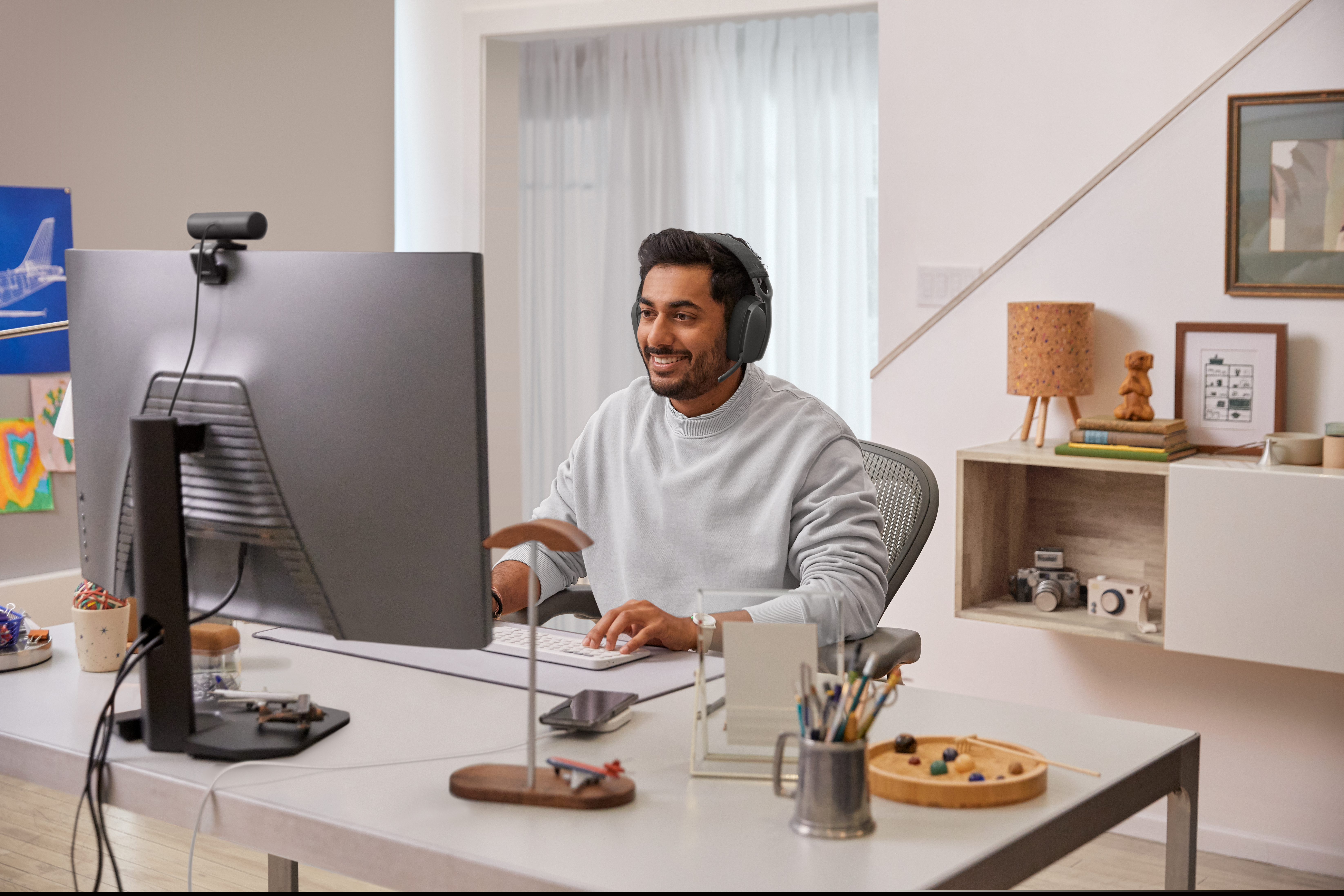 Logitech Zone Vibe Wireless UC, Kabellos, Anrufe/Musik, 185 g, Kopfhörer, Graphit