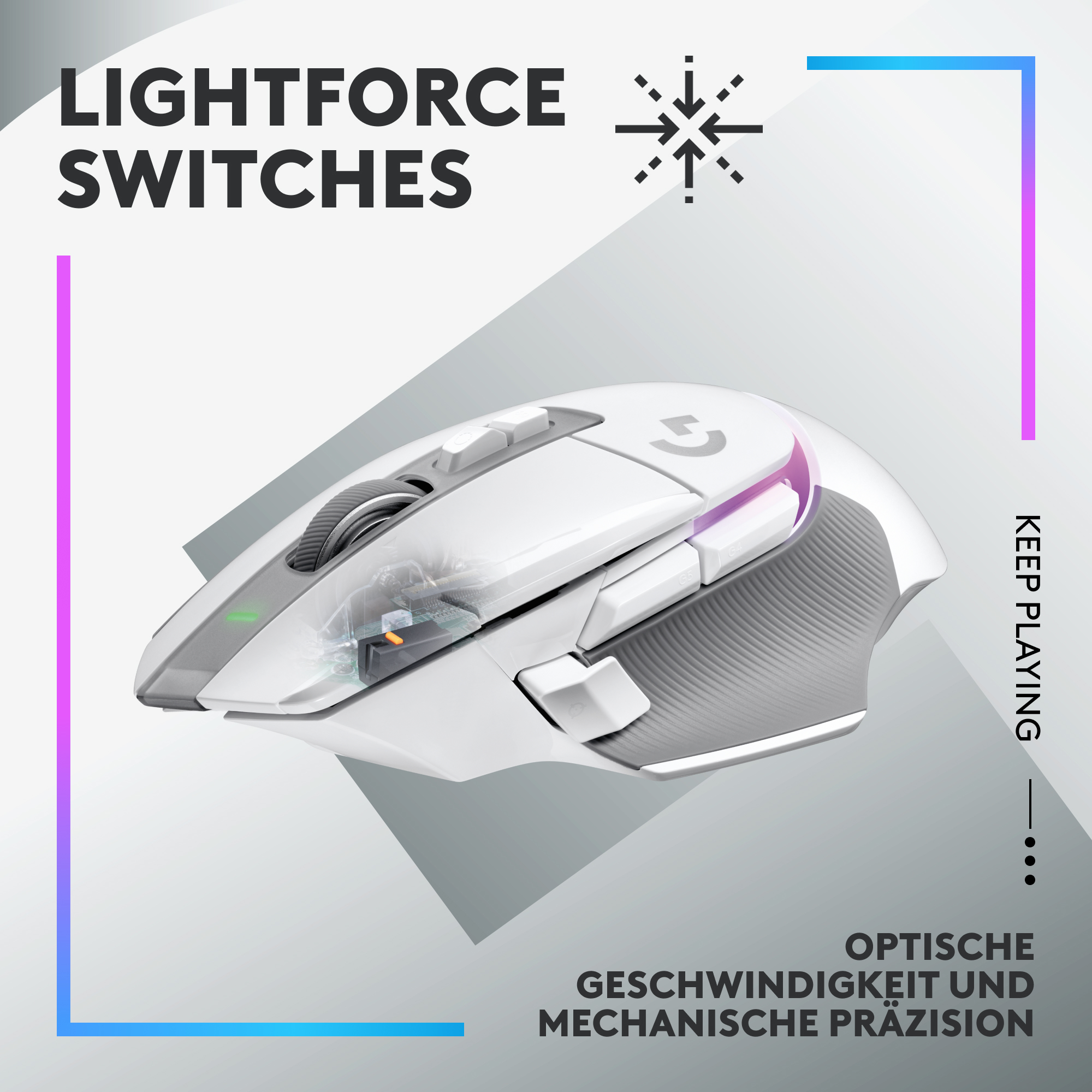 Logitech G G502 X PLUS - Maus - optisch - 11 Tasten