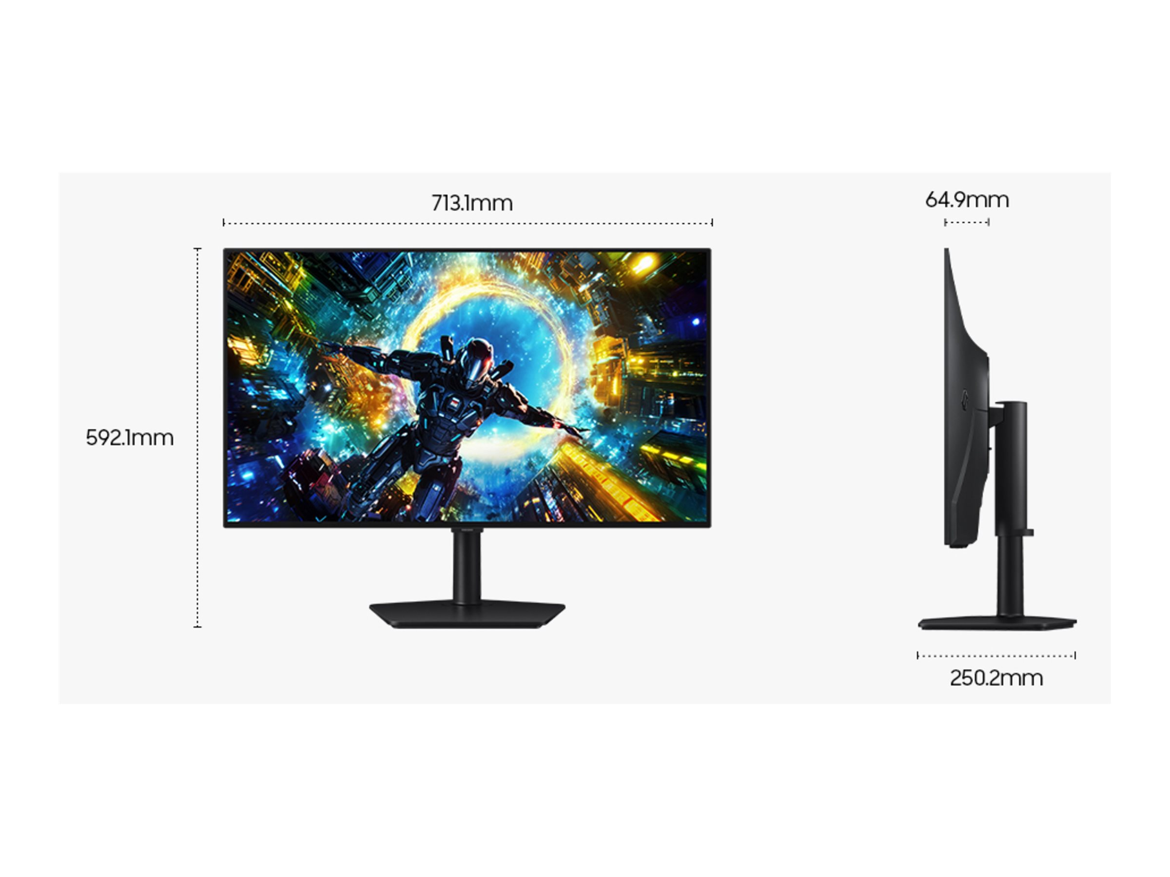 Samsung Odyssey OLED G7 S32HG732SU - G73SH Series - OLED-Monitor - Gaming - 81.3 cm (32")