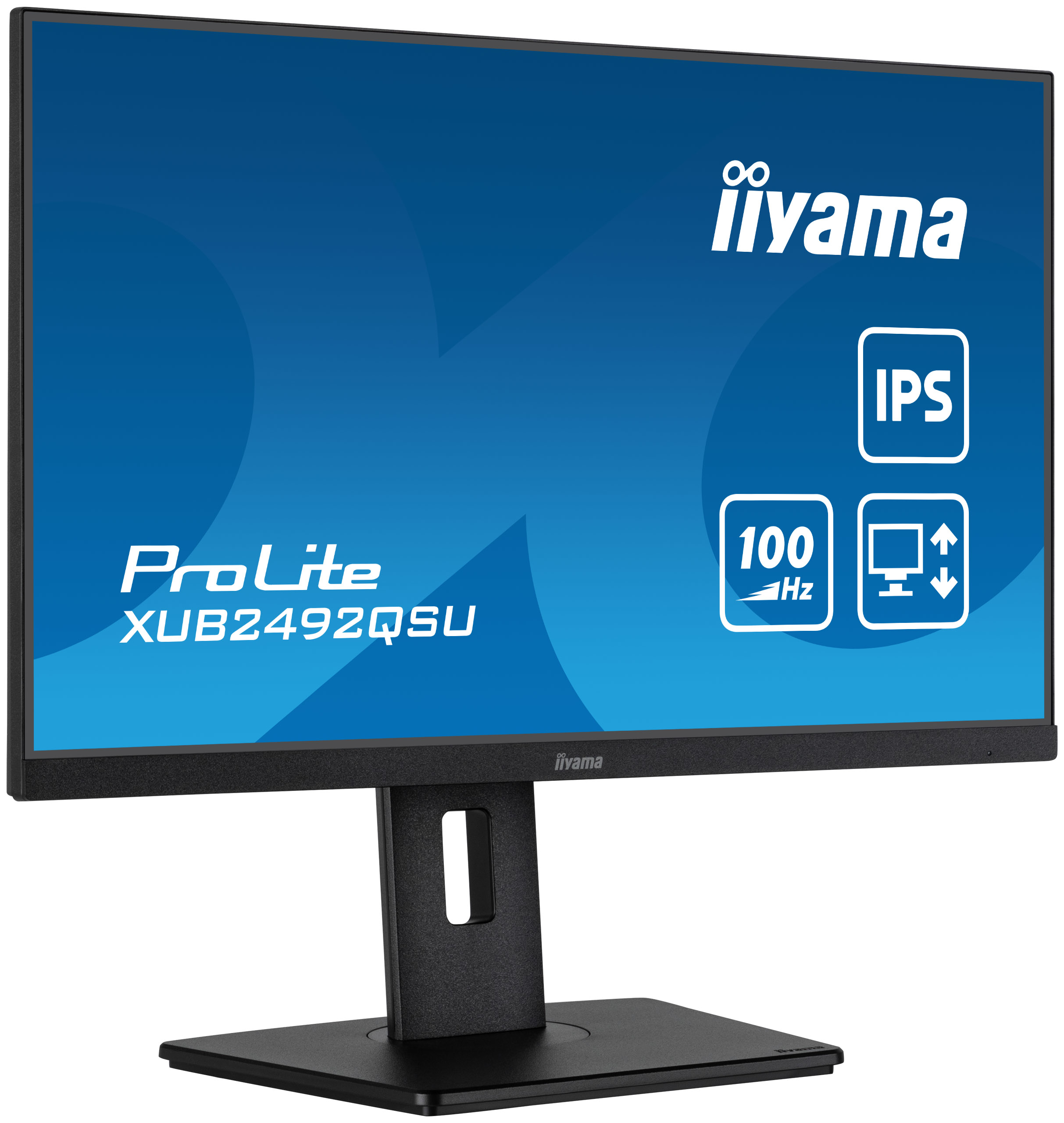 iiyama ProLite XUB2492QSU-B1 Monitor 60.5cm (23.8") WQHD, IPS, 0.5ms, HDMI, Displayport, USB