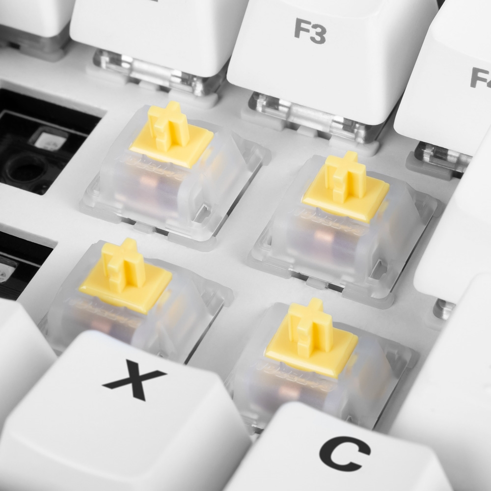 Sharkoon Linear Gateron CAP MILKY YELLOW, Tastatur-Schalter, Weiß, Gelb
