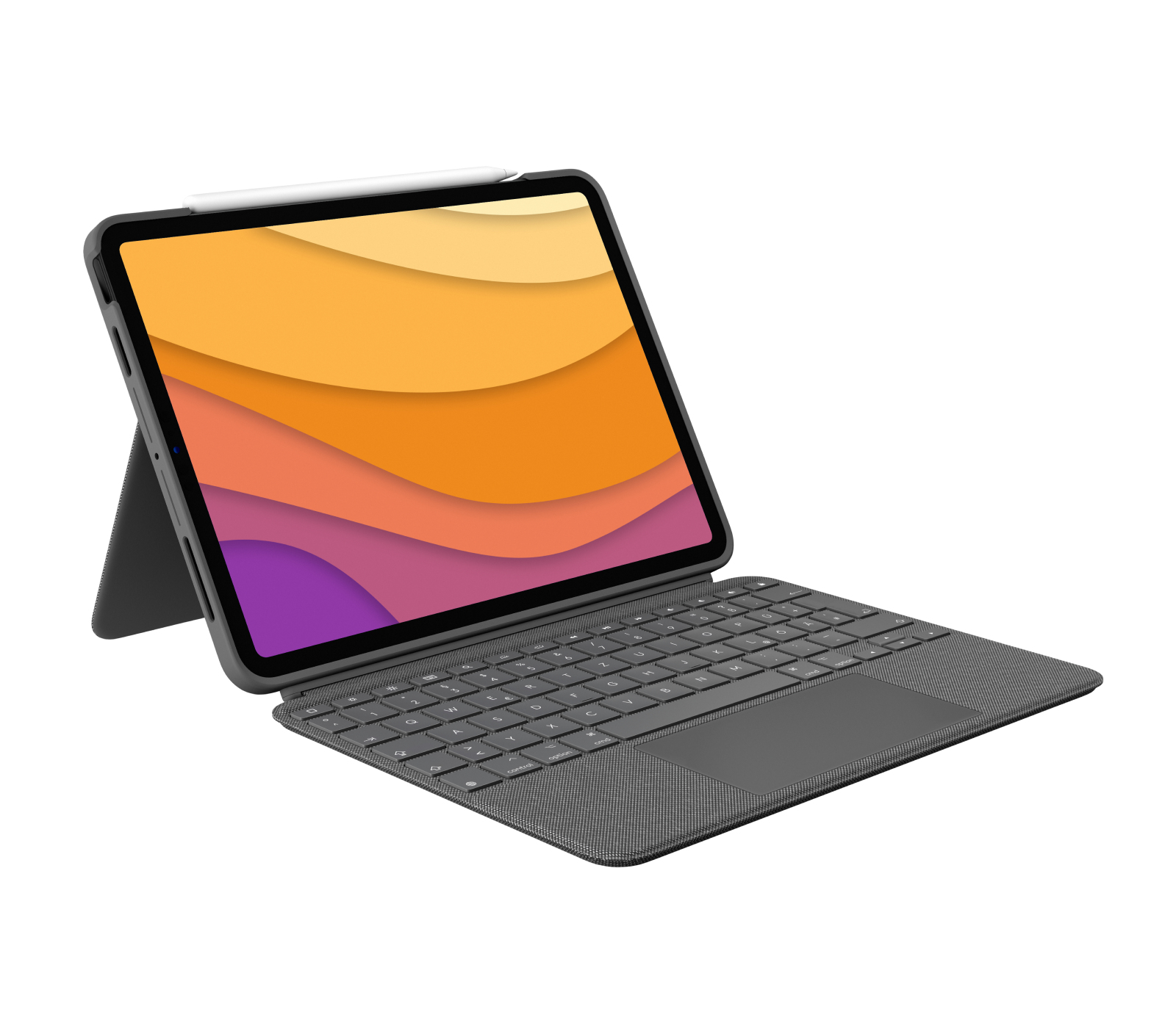 Logitech Combo Touch, KeyboardDock für Apple iPad Air 4/Air 5 10.9" grau, DE