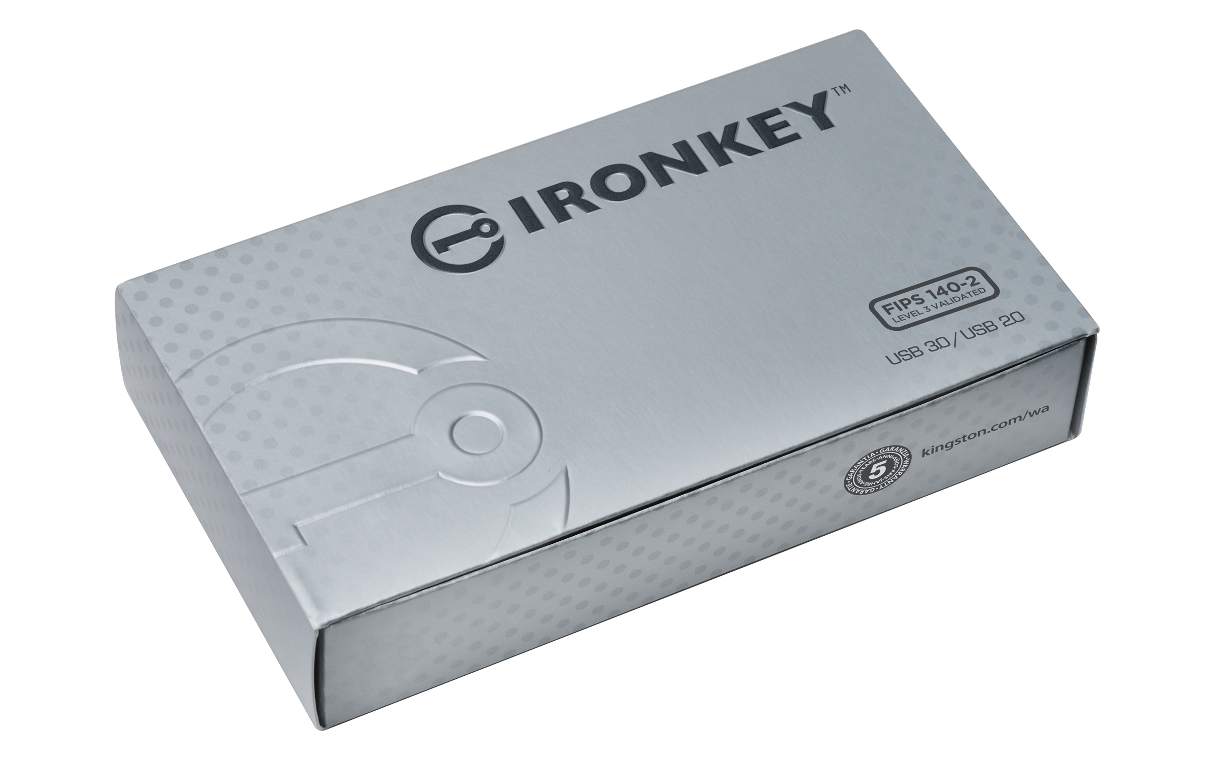 Kingston IronKey D300 - 8 GB - USB Typ-A - 3.2 Gen 1 (3.1 Gen 1) - 165 MB/s - Kappe - Schwarz