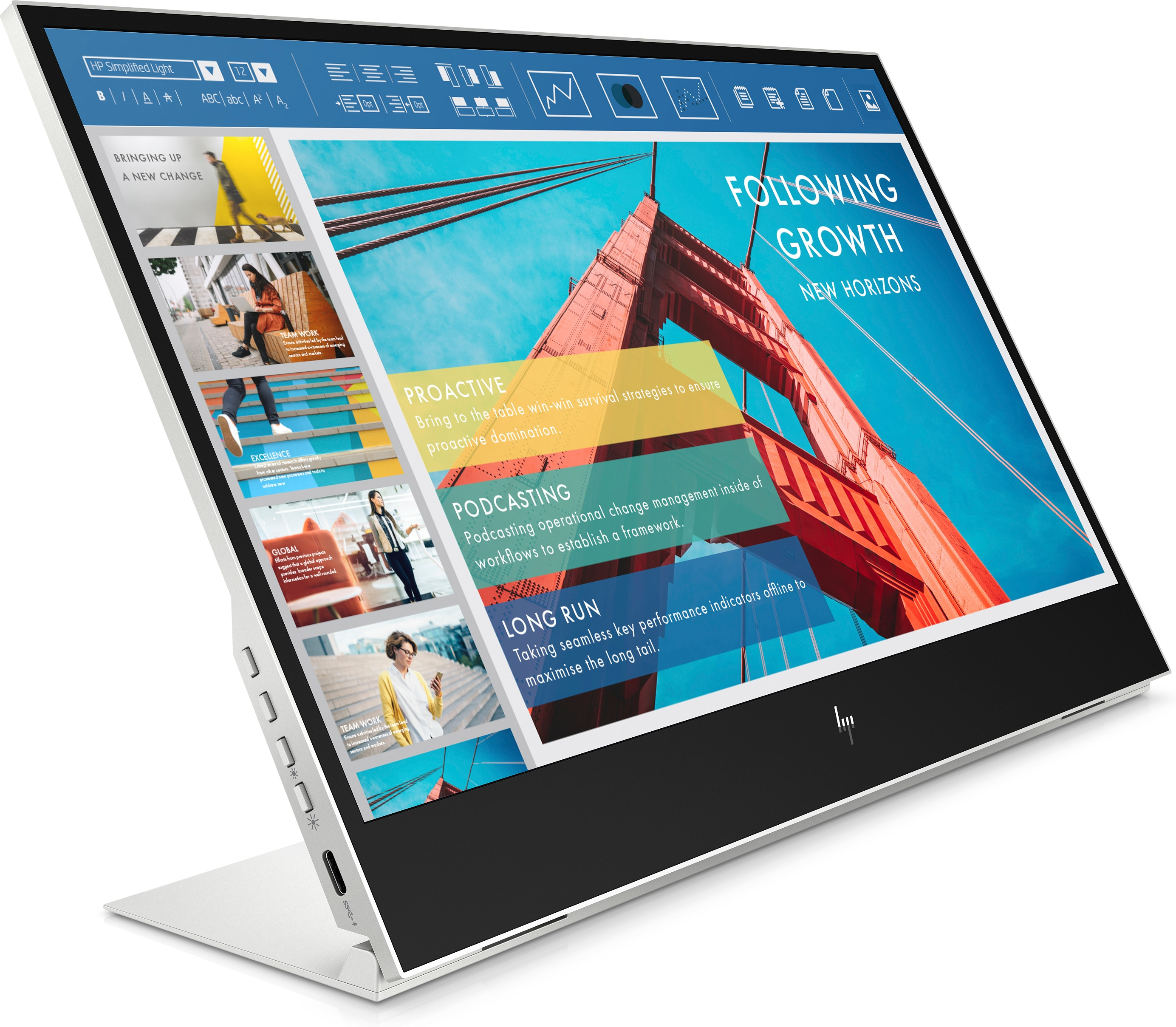 HP E14 G4 Portable - LED-Monitor - 35.6 cm (14")