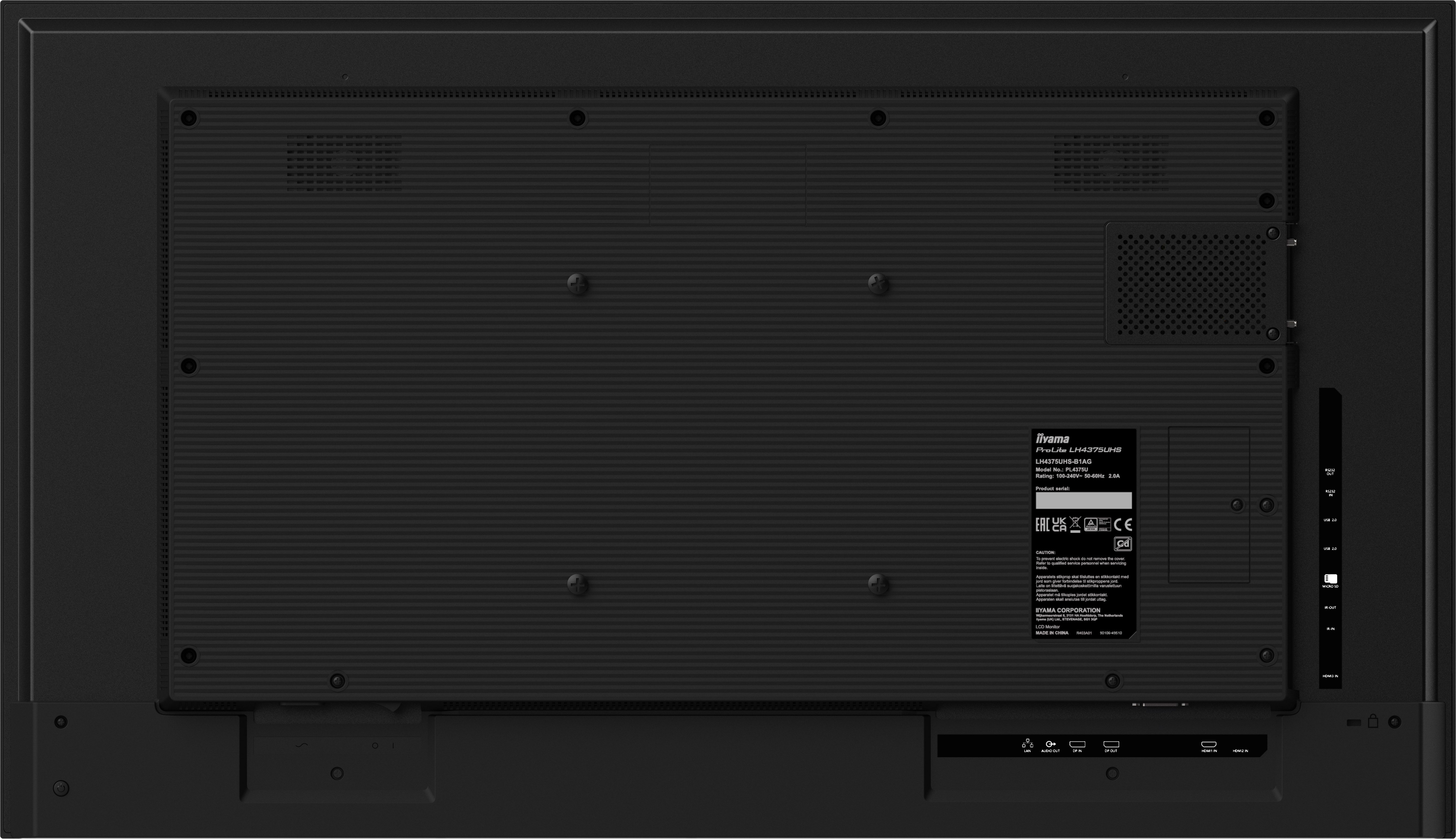 Iiyama ProLite LH4365UHSB-B1 - 109 cm (43") Diagonalklasse (108 cm (42.5")