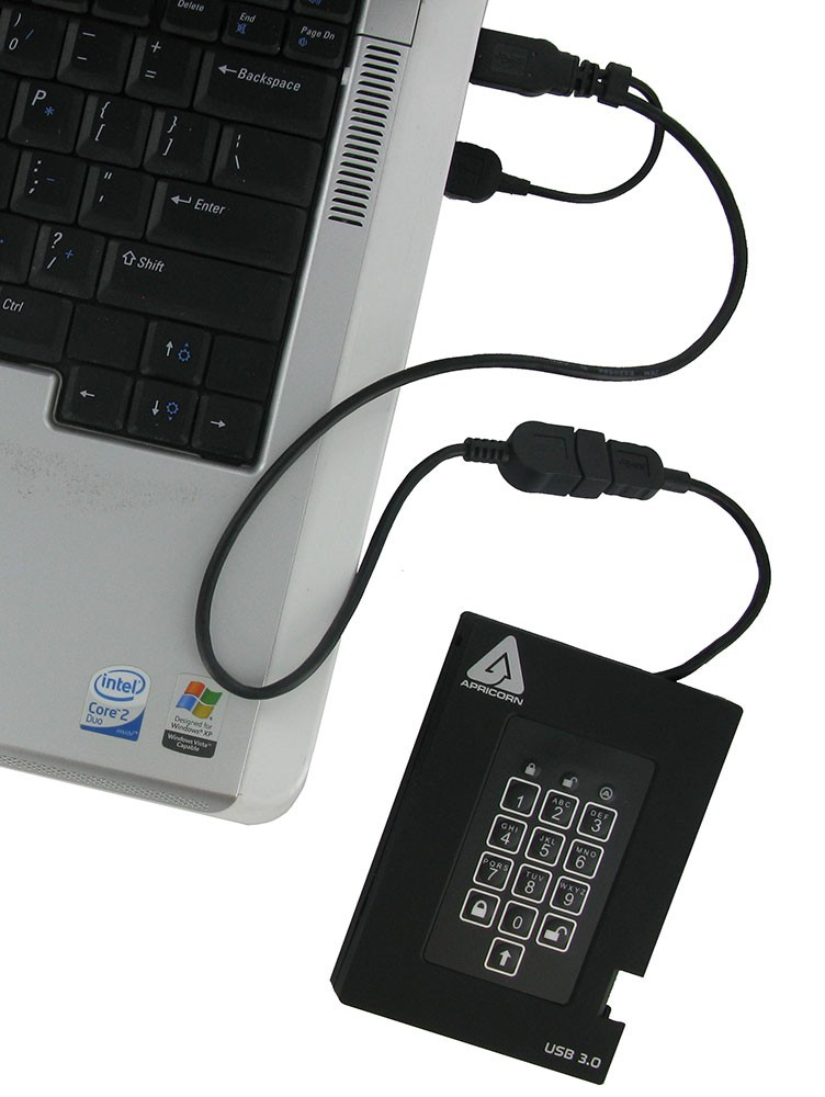 Apricorn Aegis Padlock Fortress - SSD - verschlüsselt - 256 GB - extern (tragbar)