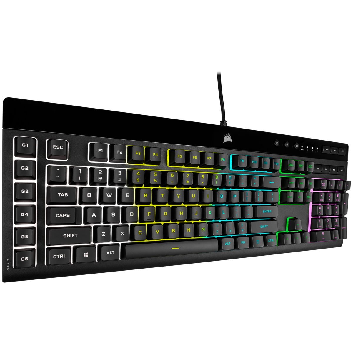 Corsair Gaming K55 RGB PRO Tastatur, USB, QWERTZ, IP42