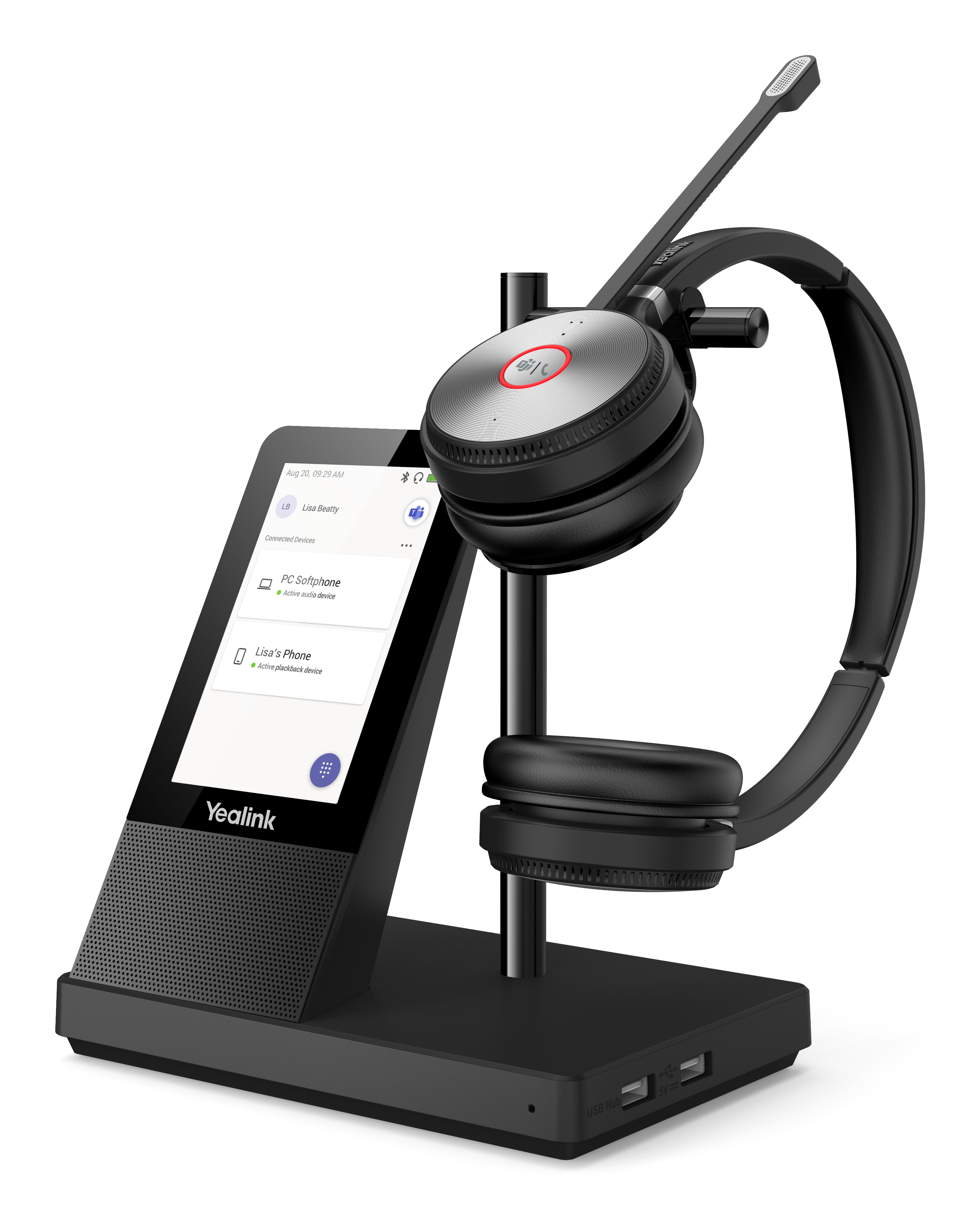 Yealink WH66 Dual Teams, Kabellos, Büro/Callcenter, 20 - 20000 Hz, 127 g, Persönliches Audio-Konfere
