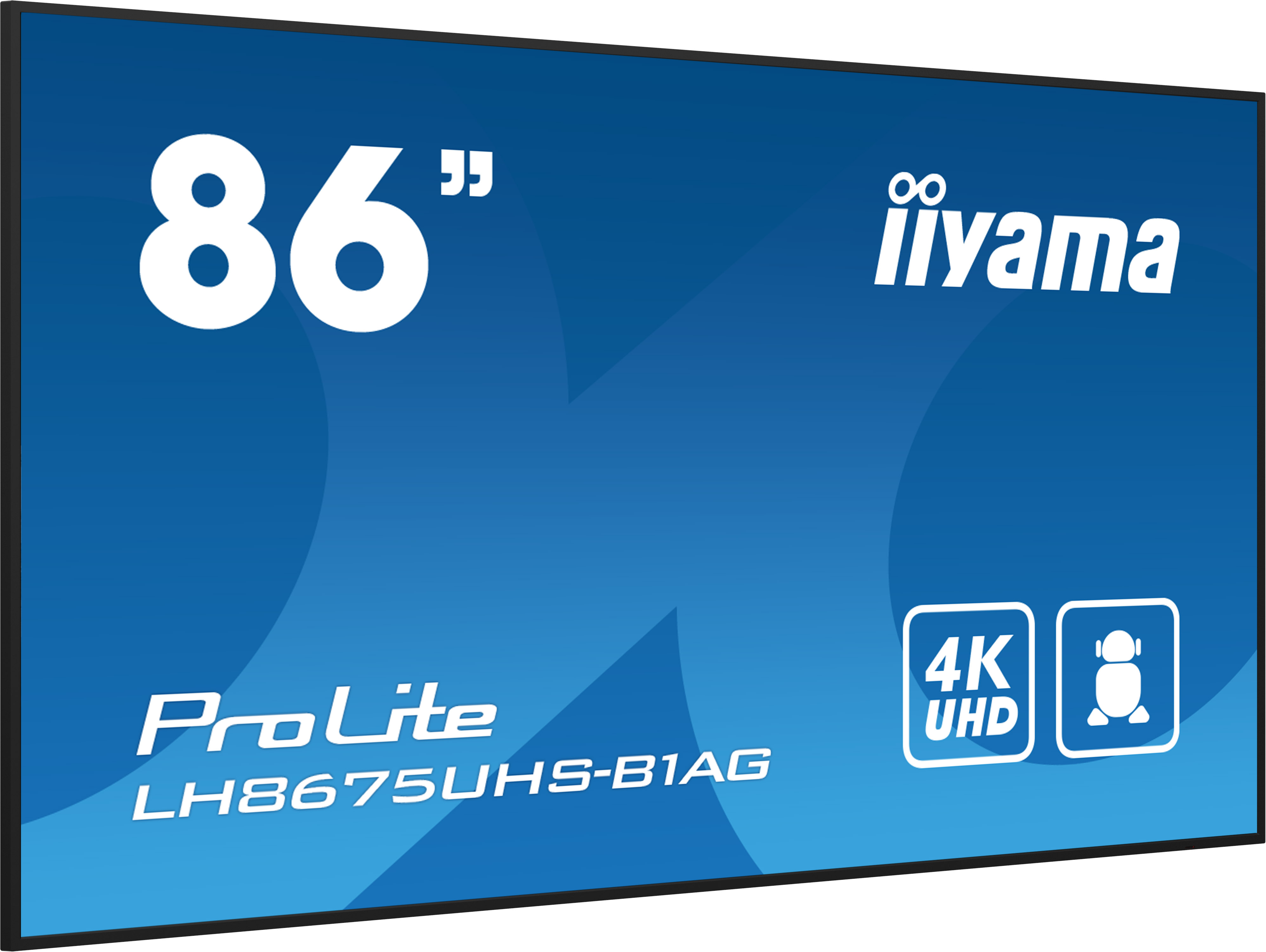 Iiyama LH8675UHS-B1AG, Digital Signage Flachbildschirm, 2,17 m (85.6"), LCD, 3840 x 2160 Pixel, WLAN