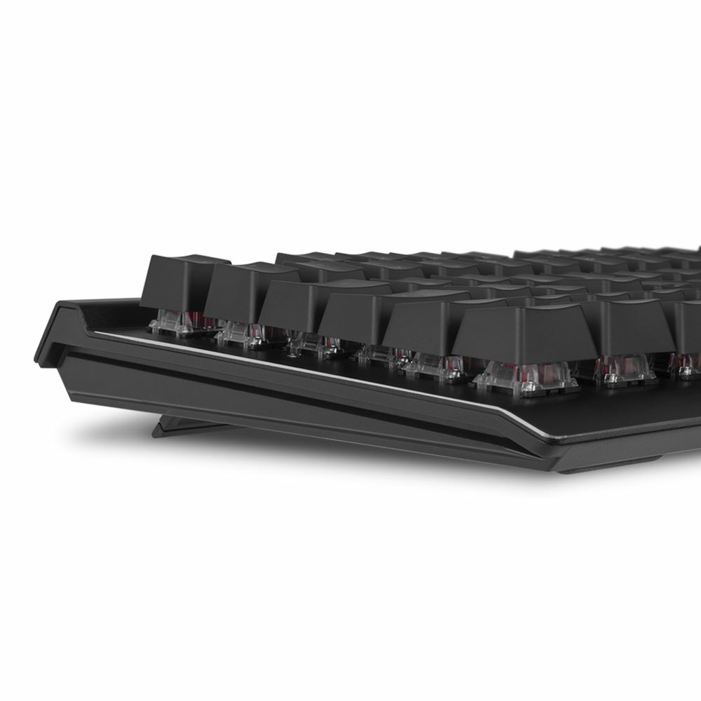 Sharkoon SKILLER SGK40, Volle Größe (100%), Kabelgebunden, USB, Mechanischer Switch, RGB-LED, Schwar