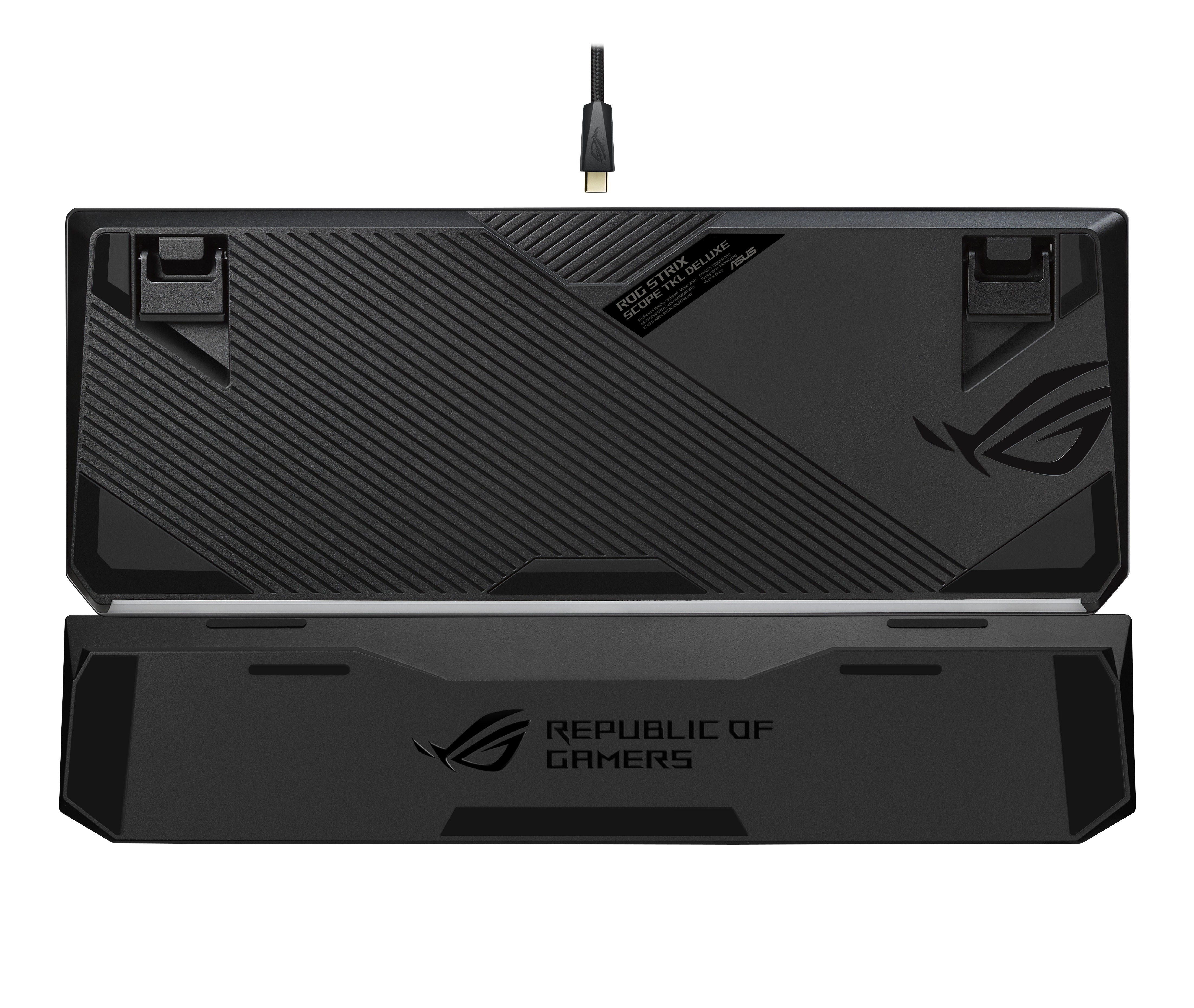 ASUS ROG Strix Scope NX TKL Deluxe, 80%, Kabelgebunden, USB, Mechanischer Switch, RGB-LED, Schwarz,