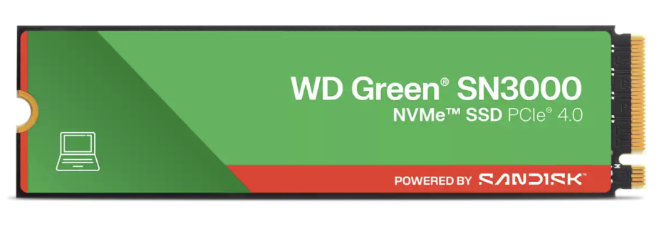 SanDisk WD Green SN3000 - SSD - 500 GB - intern - M.2 2280 S3-M (M.2 2280 S3-M)