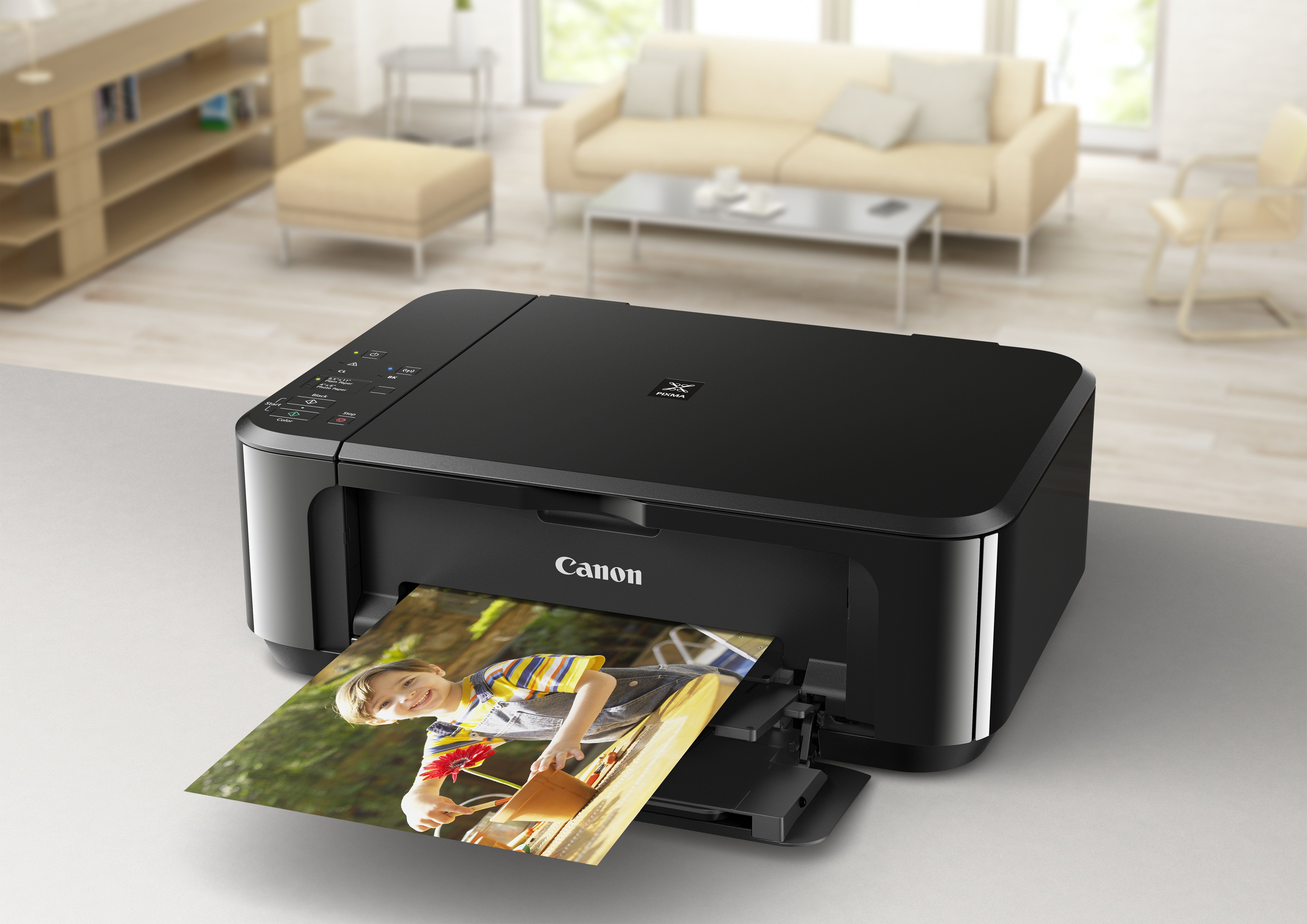 Canon PIXMA MG3650, Tintenstrahl, Farbdruck, 4800 x 1200 DPI, Farbkopieren, A4, Schwarz