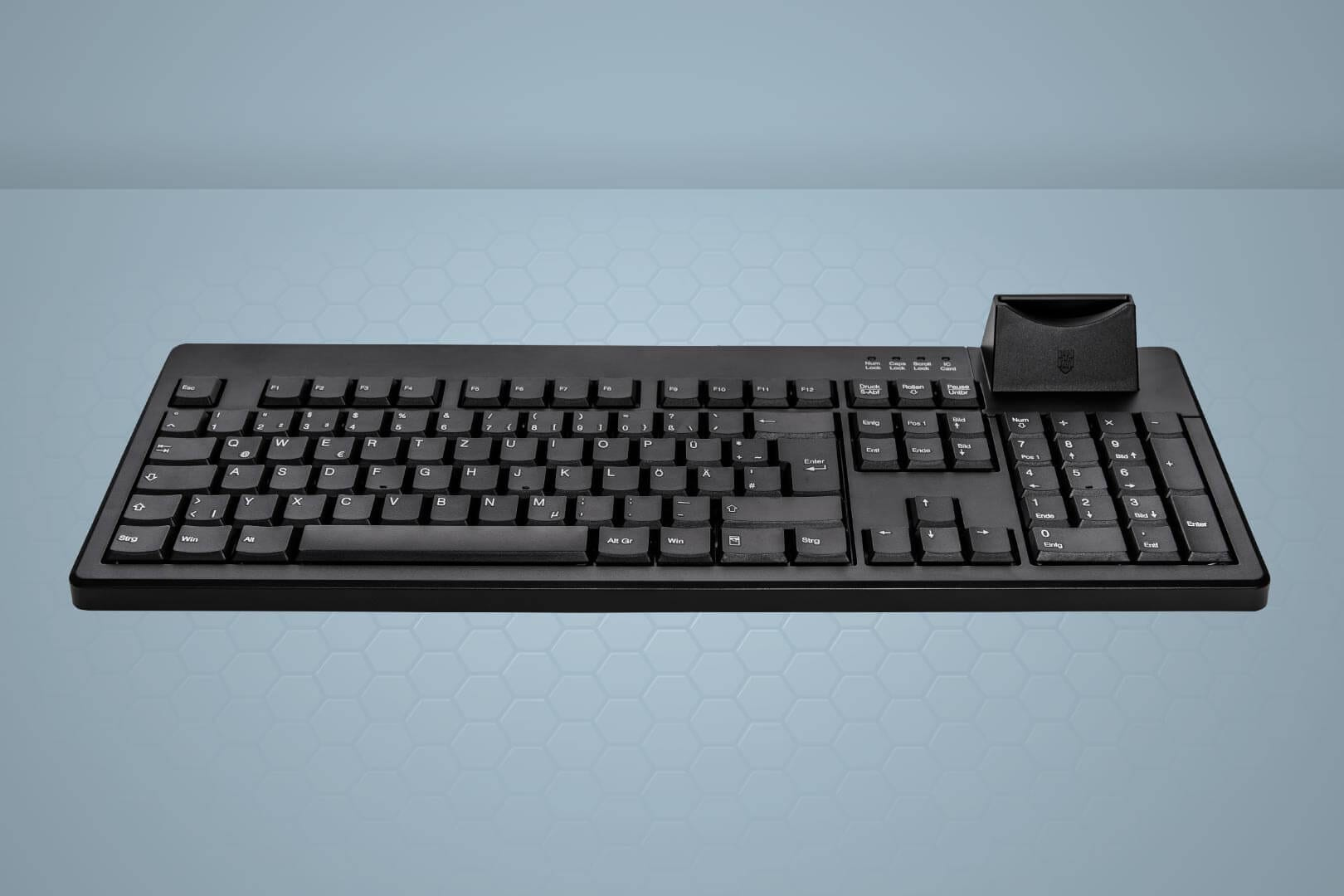 Cherry Active Key AK-8200S, Kabelgebunden, USB, QWERTZ, Schwarz
