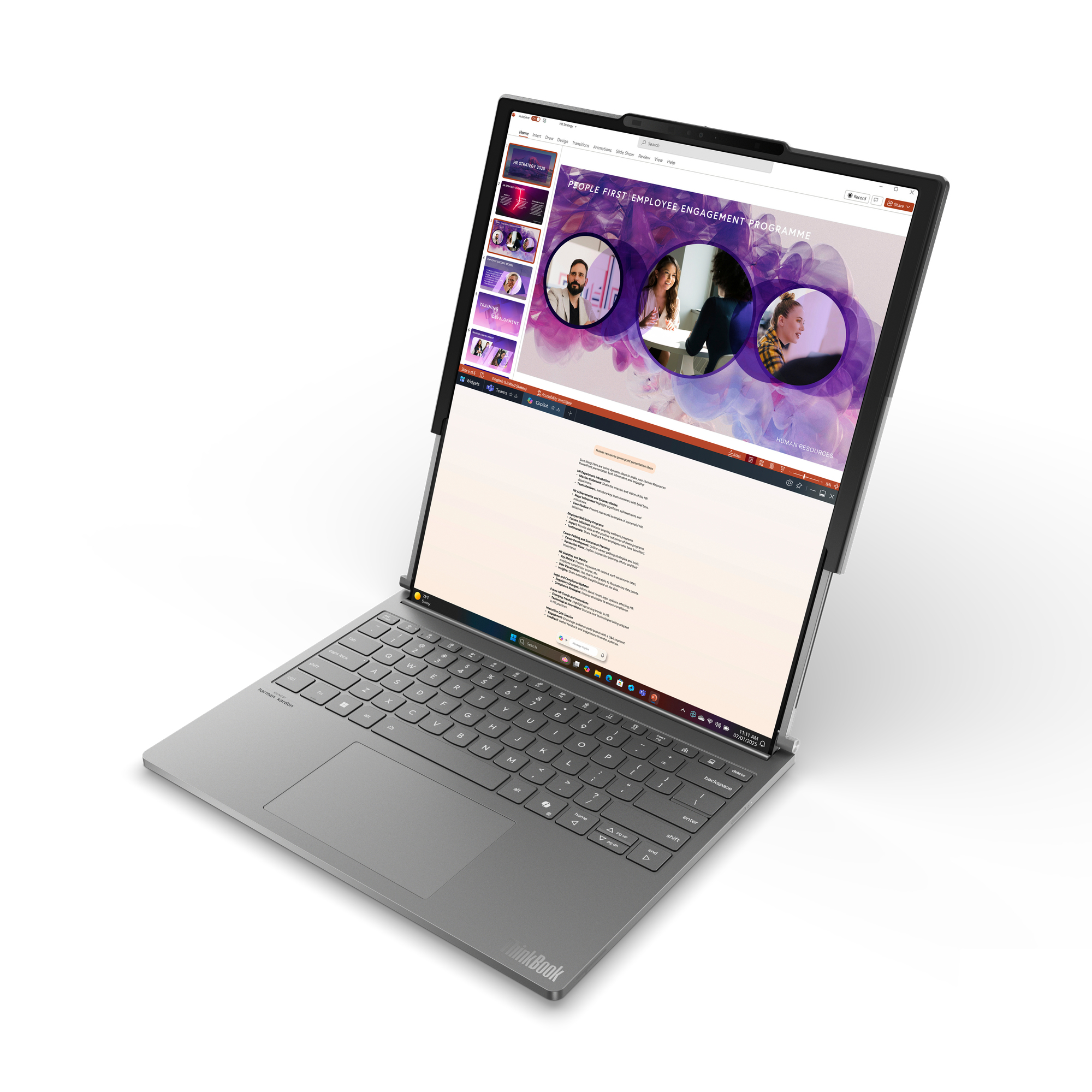 Lenovo ThinkBook Plus G6 Rollable - 14" bis 16,7", Core Ultra 7 258V, 32GB, 1TB SSD, Win11 Pro