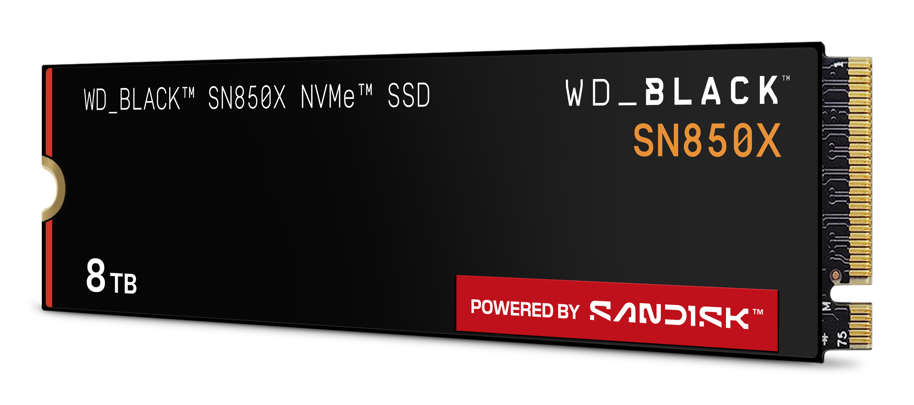 WD_BLACK SN850X WDS800T2X0E-00CDD0 - SSD - verschlüsselt - 8 TB - intern - M.2 2280 - PCIe 4.0 x4 (N