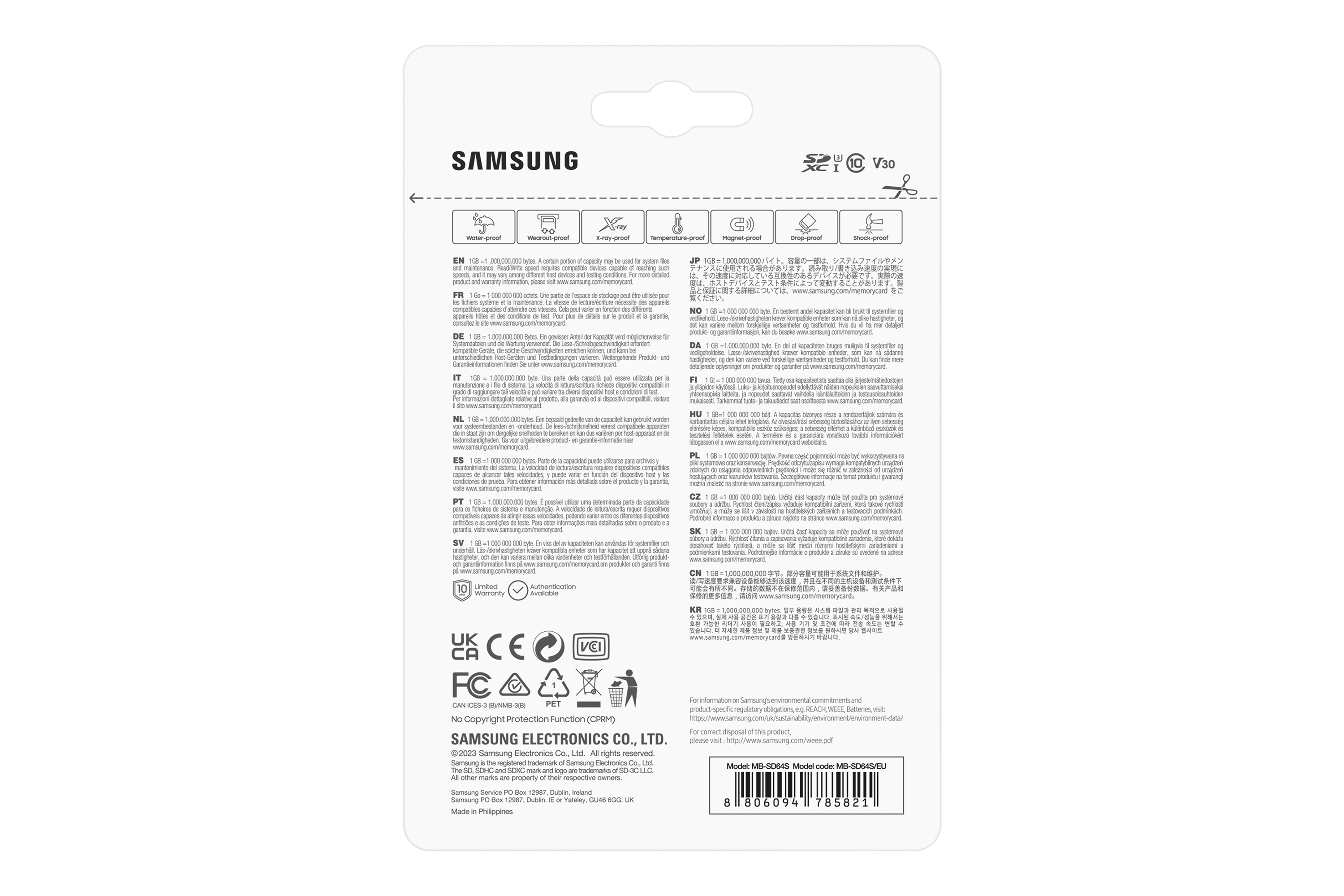 Samsung PRO Plus MB-SD64S - Flash-Speicherkarte