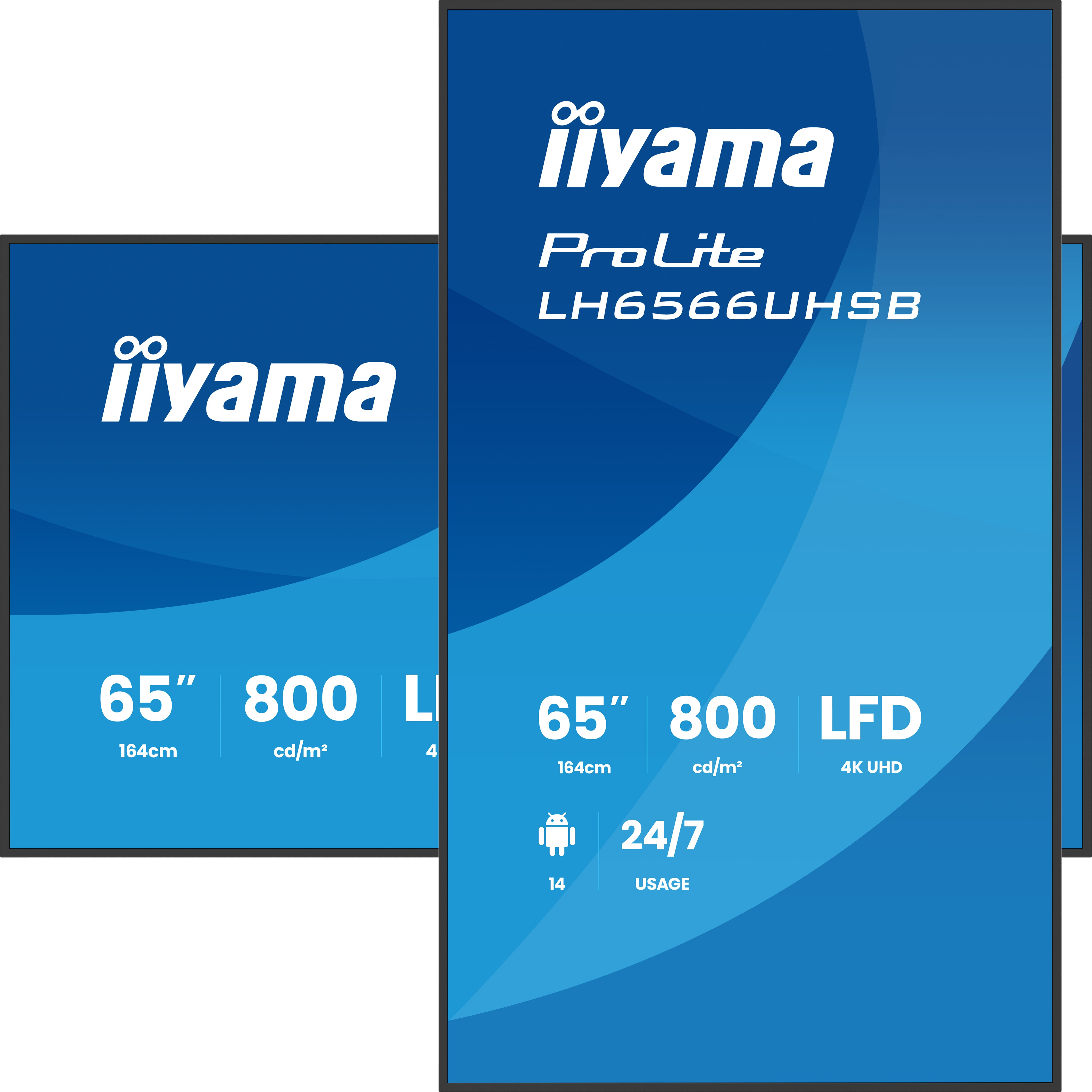 Iiyama ProLite LH6566UHSB-B1AG - 164 cm (64.5")