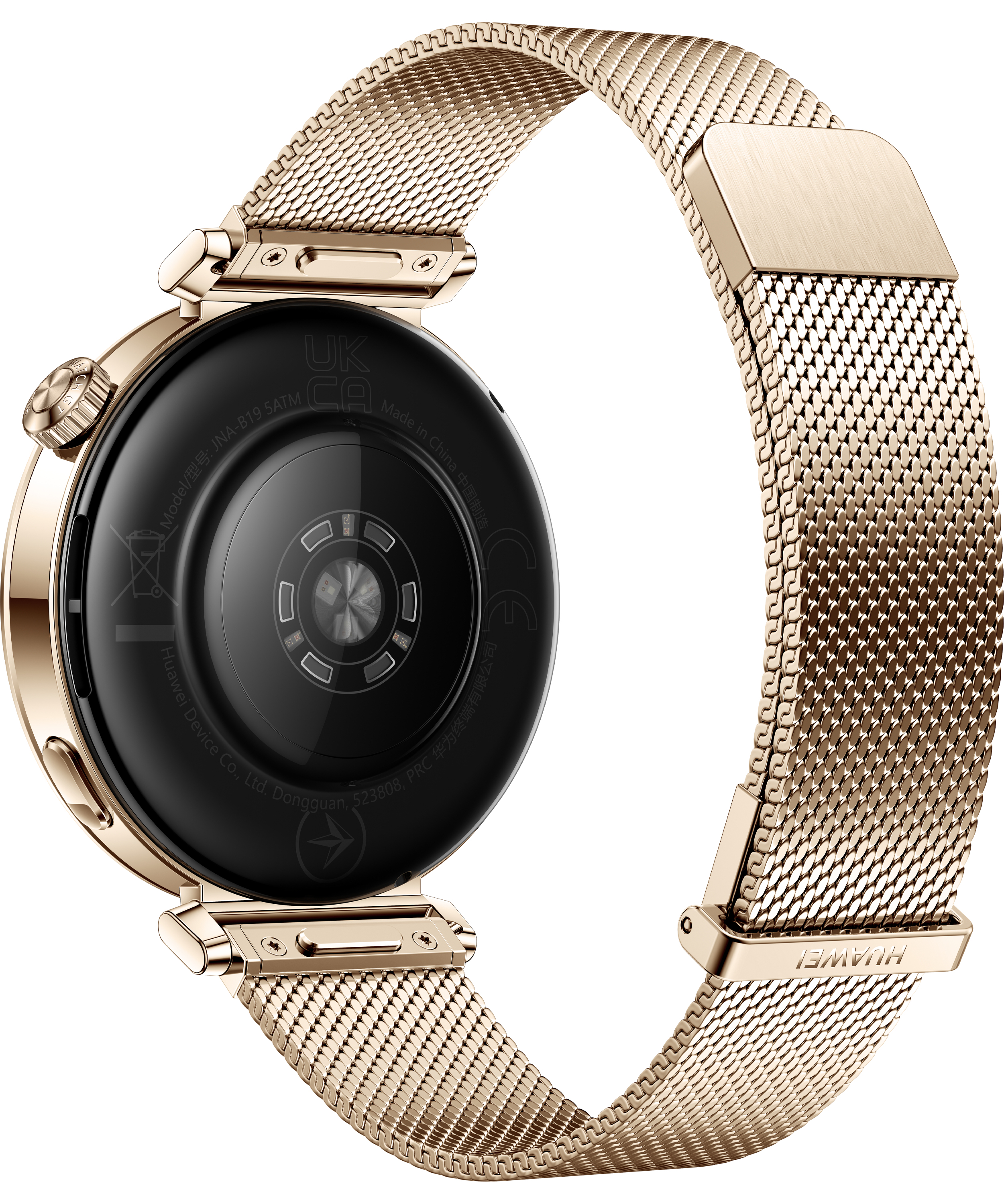 Huawei Watch GT 5 - 41 mm - Edelstahl - intelligente Uhr mit Milanese Riemen - Handgelenkgröße: 130-