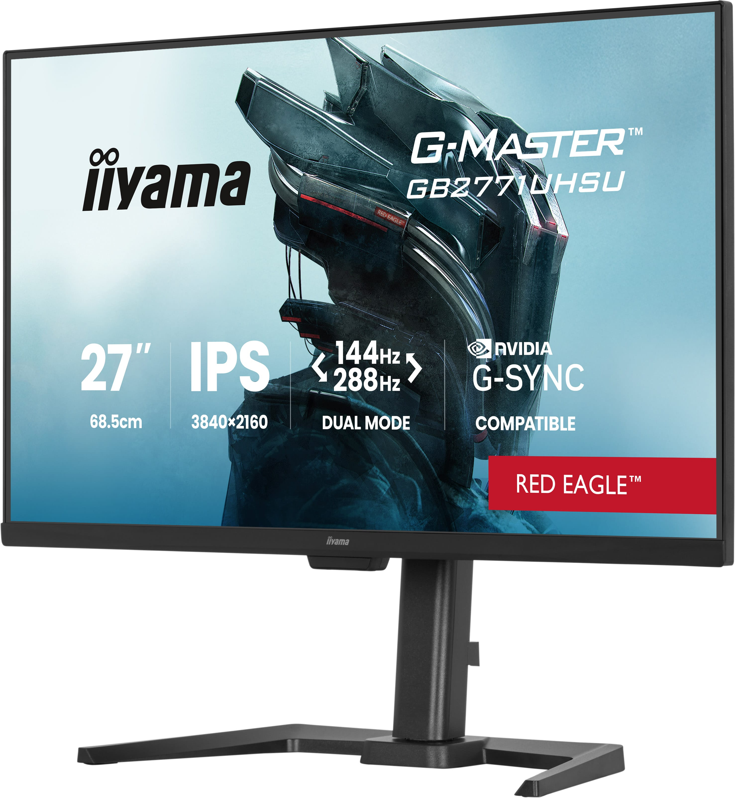 iiyama G-Master GB2771UHSU-B1 Monitor 68,6cm (27") 4K UHD, IPS, 0.8ms, HDMI, Displayport, USB-C