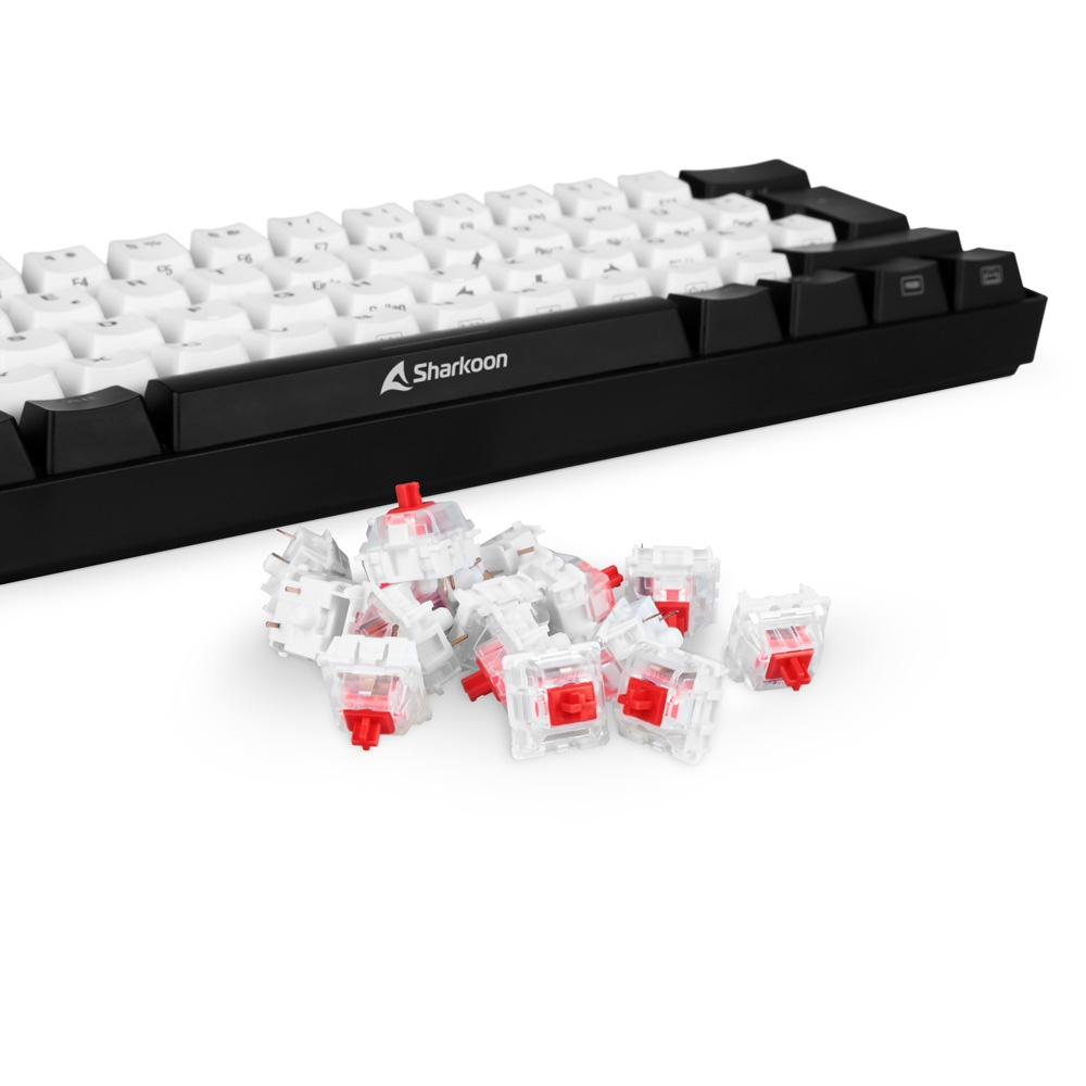 Sharkoon Kailh BOX Red, Tastaturkappe, Rot, Weiß