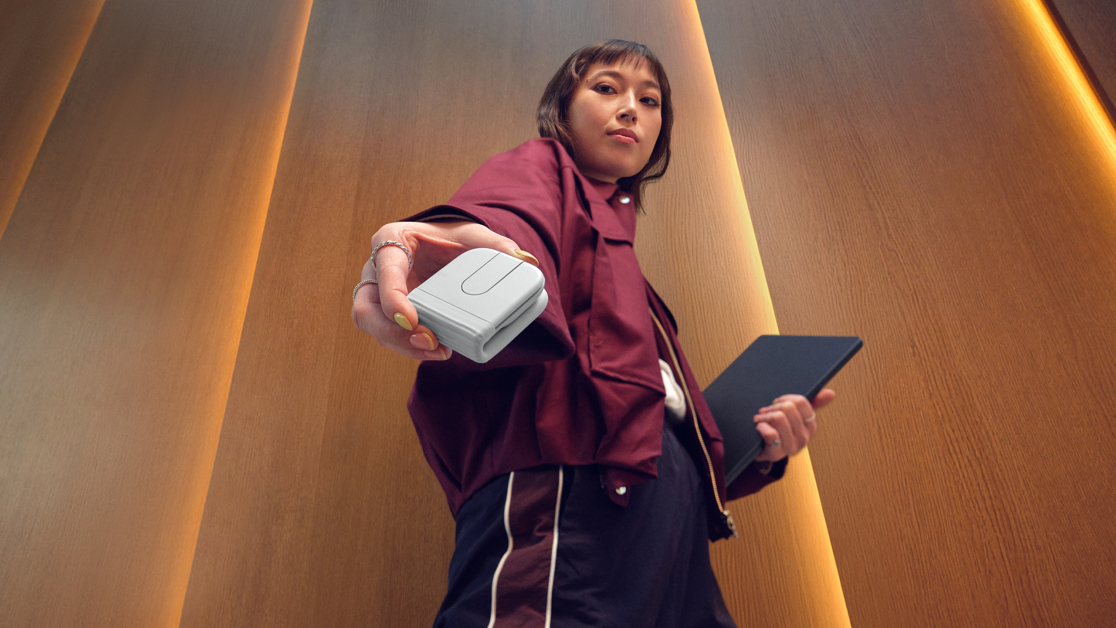 Logitech Mobi Fold - Maus - ultra-portabel -