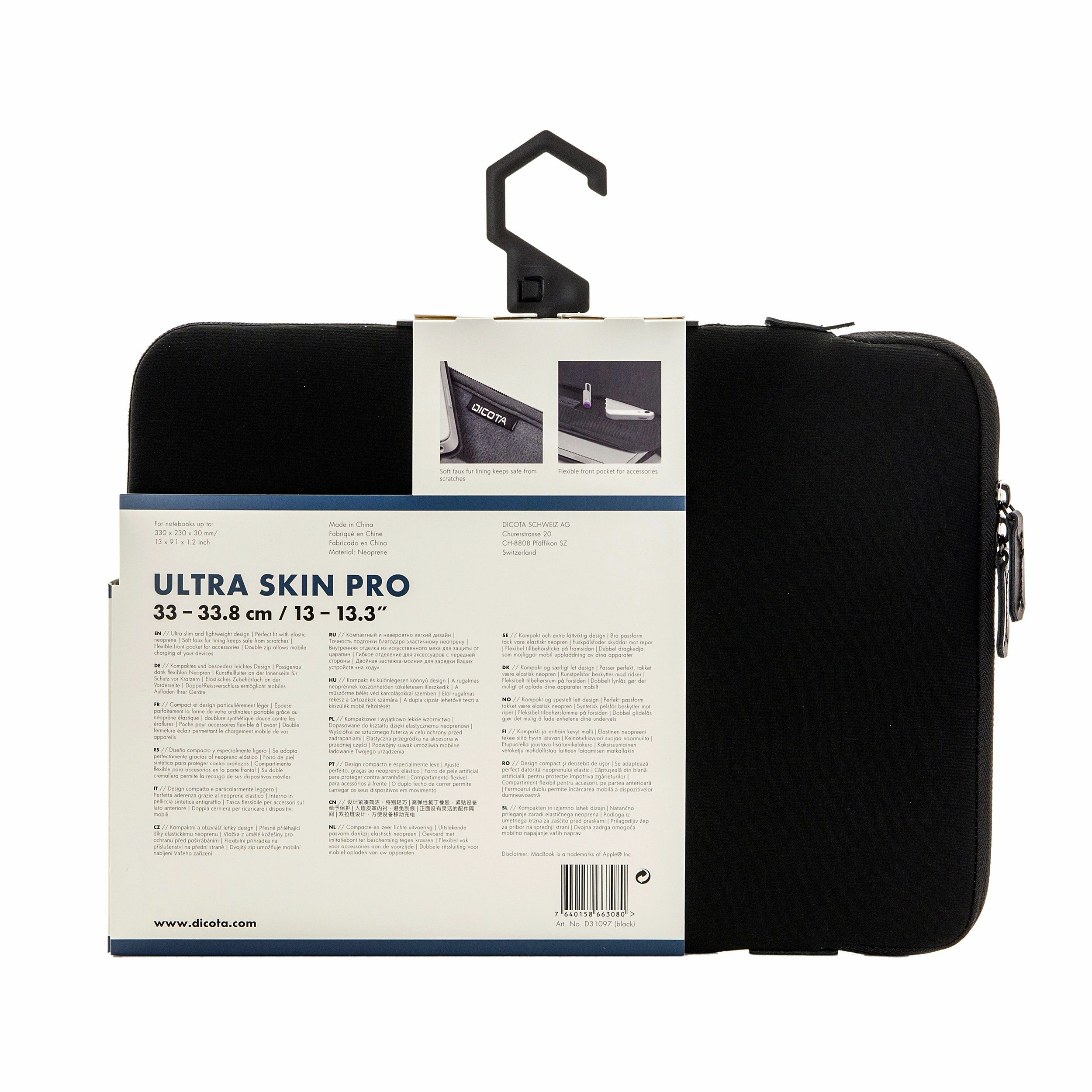 Dicota Ultra Skin PRO Laptop Sleeve 13.3" - Notebook-Hülle - 33.8 cm (13.3")