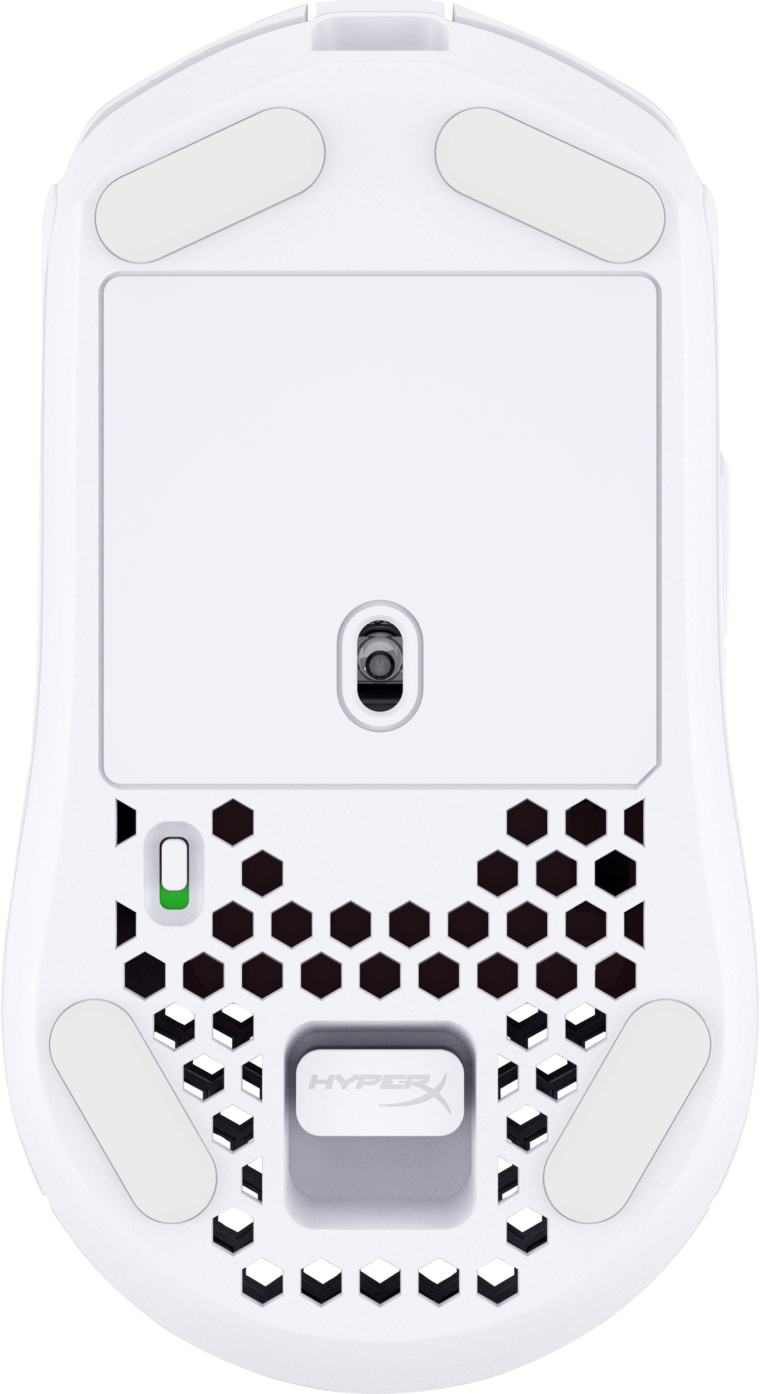 HP HyperX Pulsefire Haste ? Wireless-Gaming-Maus (weiß), Beidhändig, Optisch, RF Wireless + USB Type