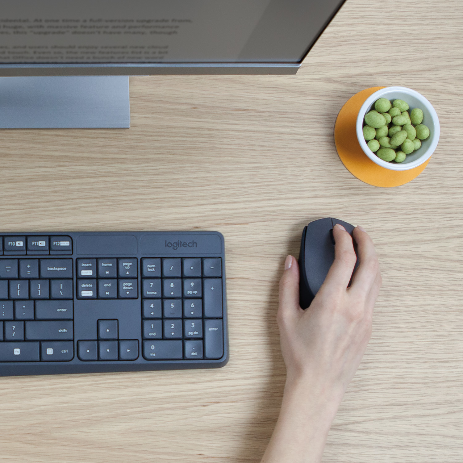 Logitech MK235 - Tastatur-und-Maus-Set - kabellos